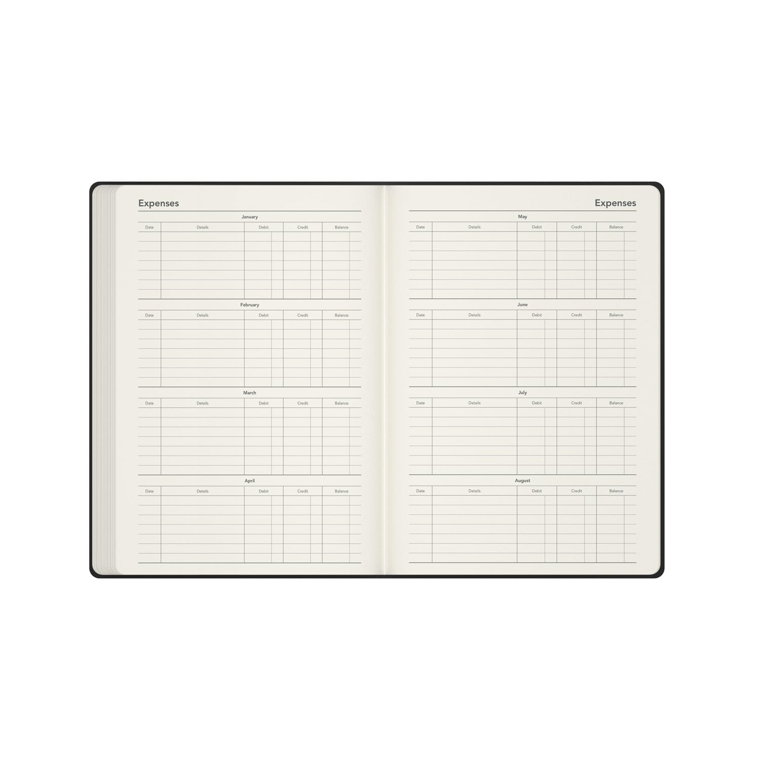 Collins Legacy 2026 Appointment Book Planner - A5 Day-To-Page | 1/2 Hourly Appointments | Mint Hard Cover 4
