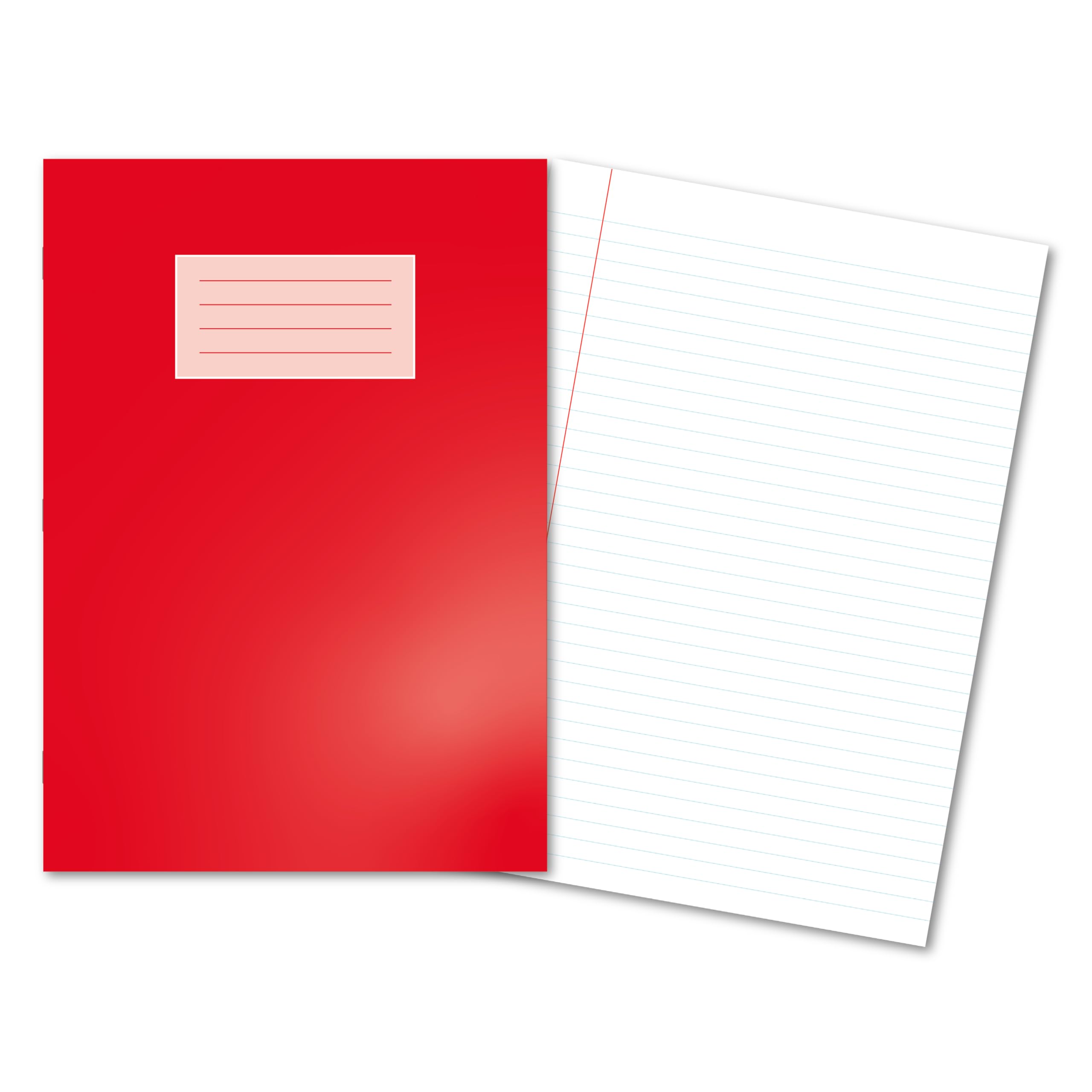 Oxford A4 Composition Notebooks - 80 Pages, 8mm Ruled with Margin | Pack of 5 Assorted Colours
