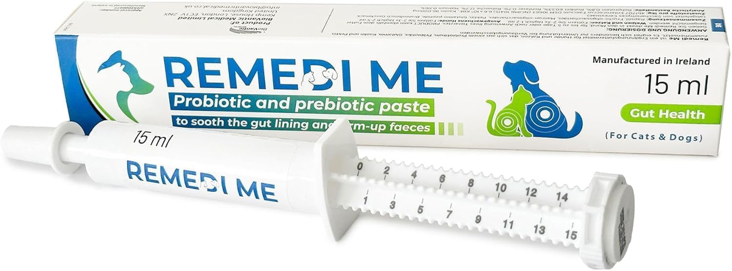 Remedime Probiotic & Prebiotic Paste for Dogs and Cats - 15ML Gut Health Support