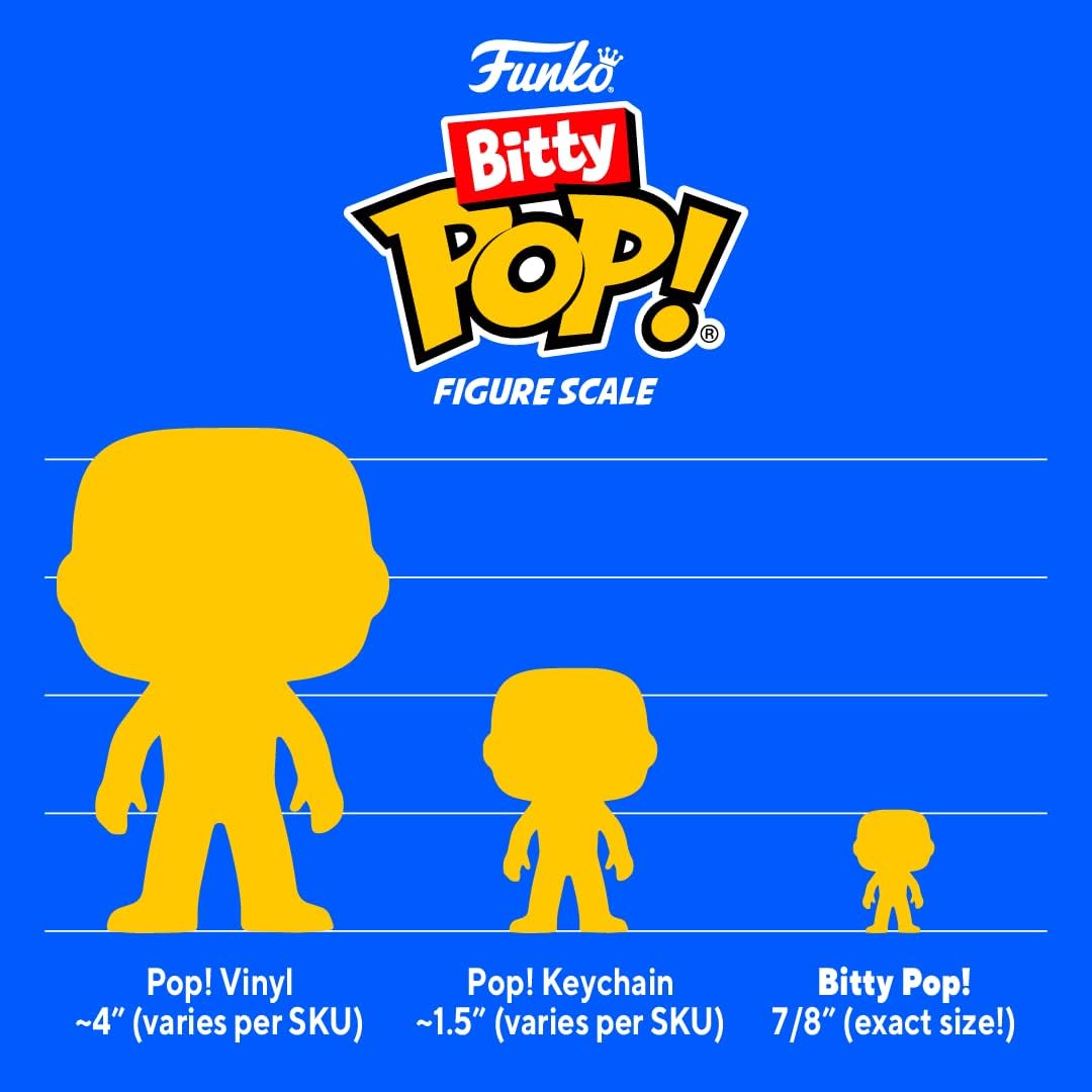Funko Bitty POP! Disney - Mickey Mouse, Minnie Mouse (Pink Dress), Pluto & Mystery Figure Vinyl Set 23