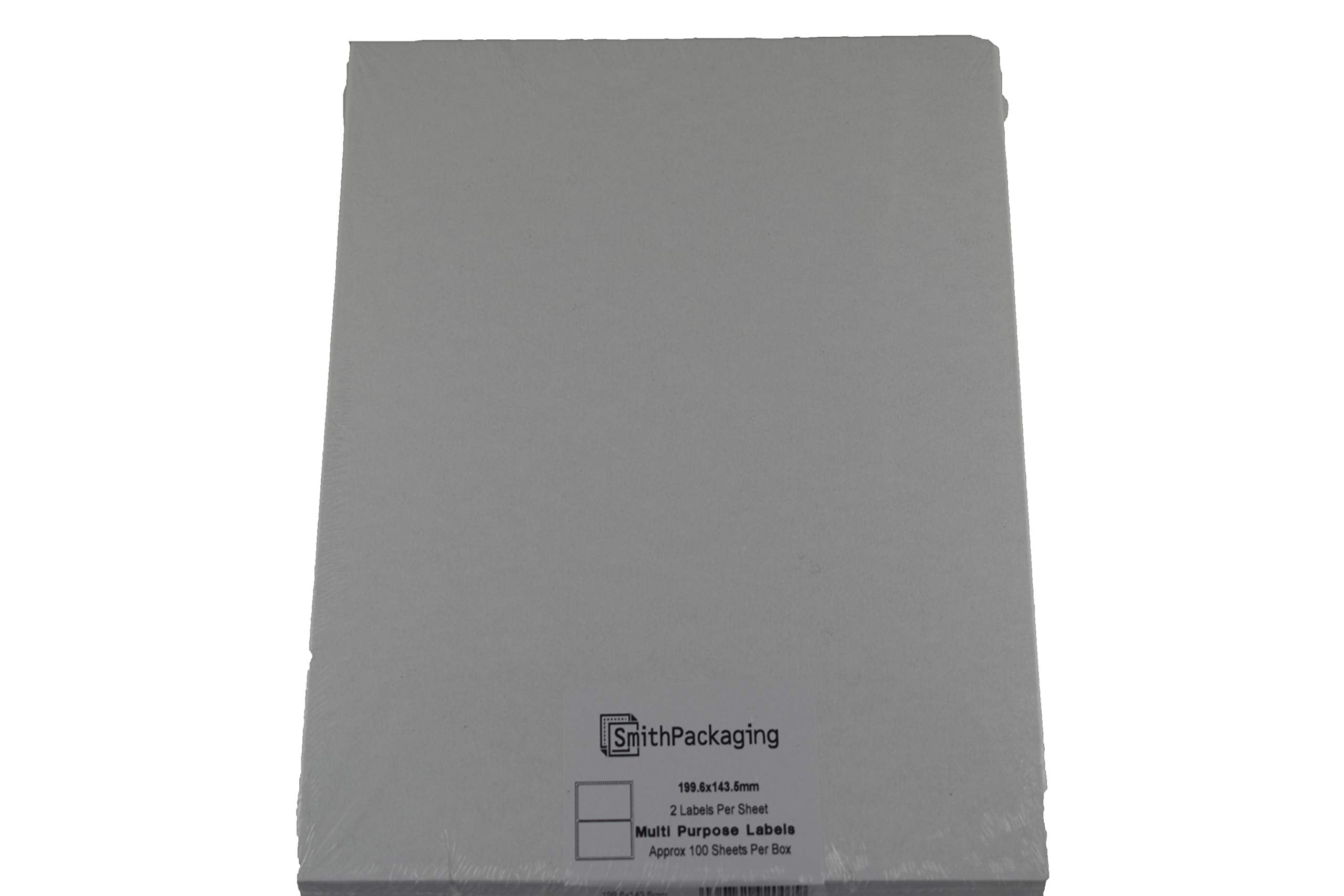 SmithPackaging A4 Self Adhesive Address Labels - 2 Labels Per Sheet, 100 Sheets, Permanent Adhesive 3