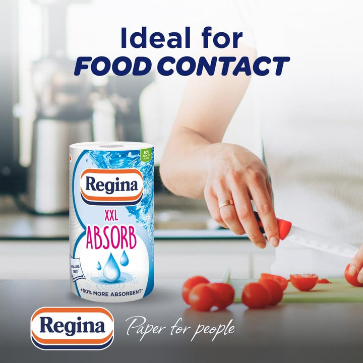 Regina - XXL Absorb Kitchen Roll 6 Rolls | 75 Extra Large Sheets per Roll