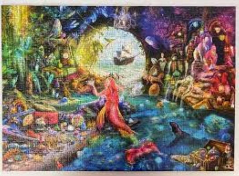Ravensburger Mermaids Treasure Jigsaw Puzzle - 1000 Pieces | 70 x 50cm Finished Size 4
