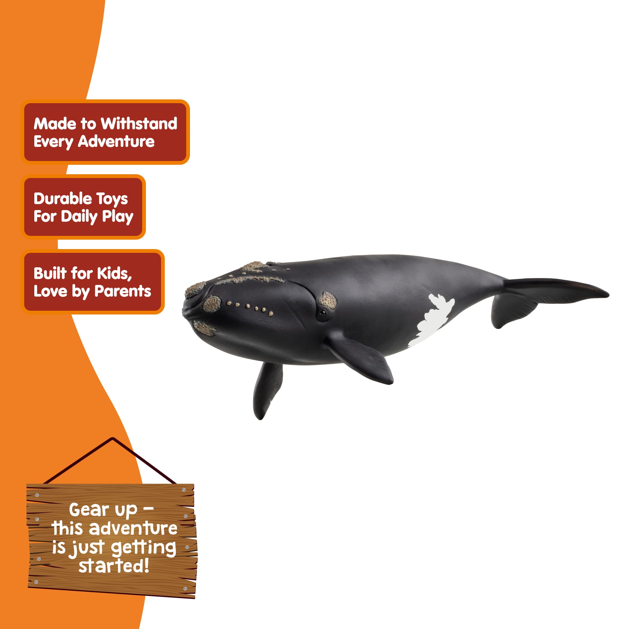 Schleich WILD LIFE North Atlantic Right Whale Figurine 19cm Plastic Model 14878