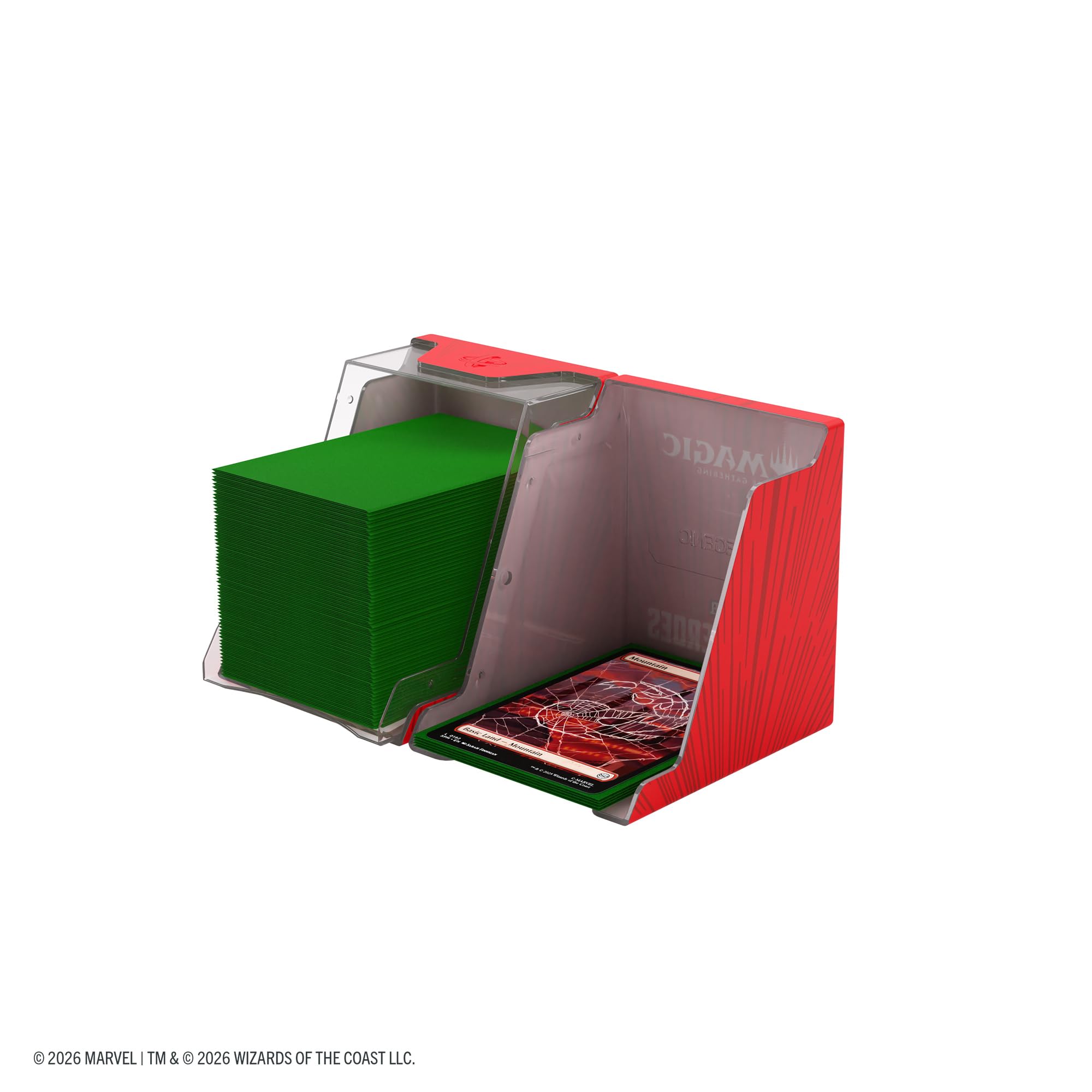 Gamegenic Bastion 100+ XL Deck Box - Holds 100 Double-Sleeved Cards | Snap-Open Design | Marvel Design 4