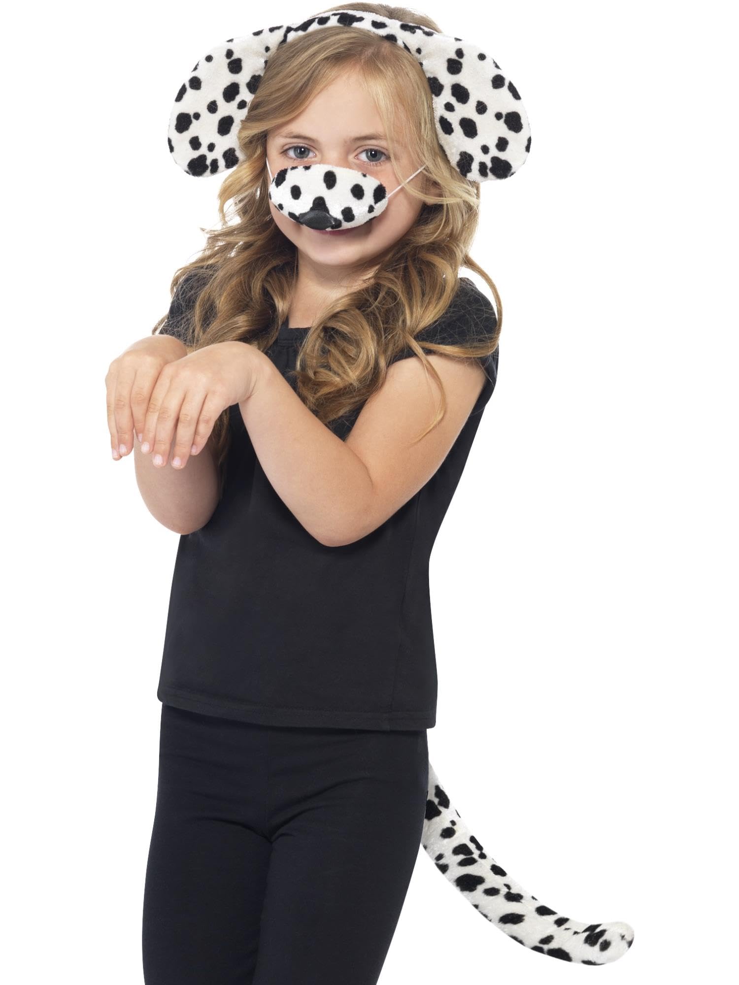 Smiffys Dalmatian Kit - Children's Animal Fancy Dress Accessory Set 1