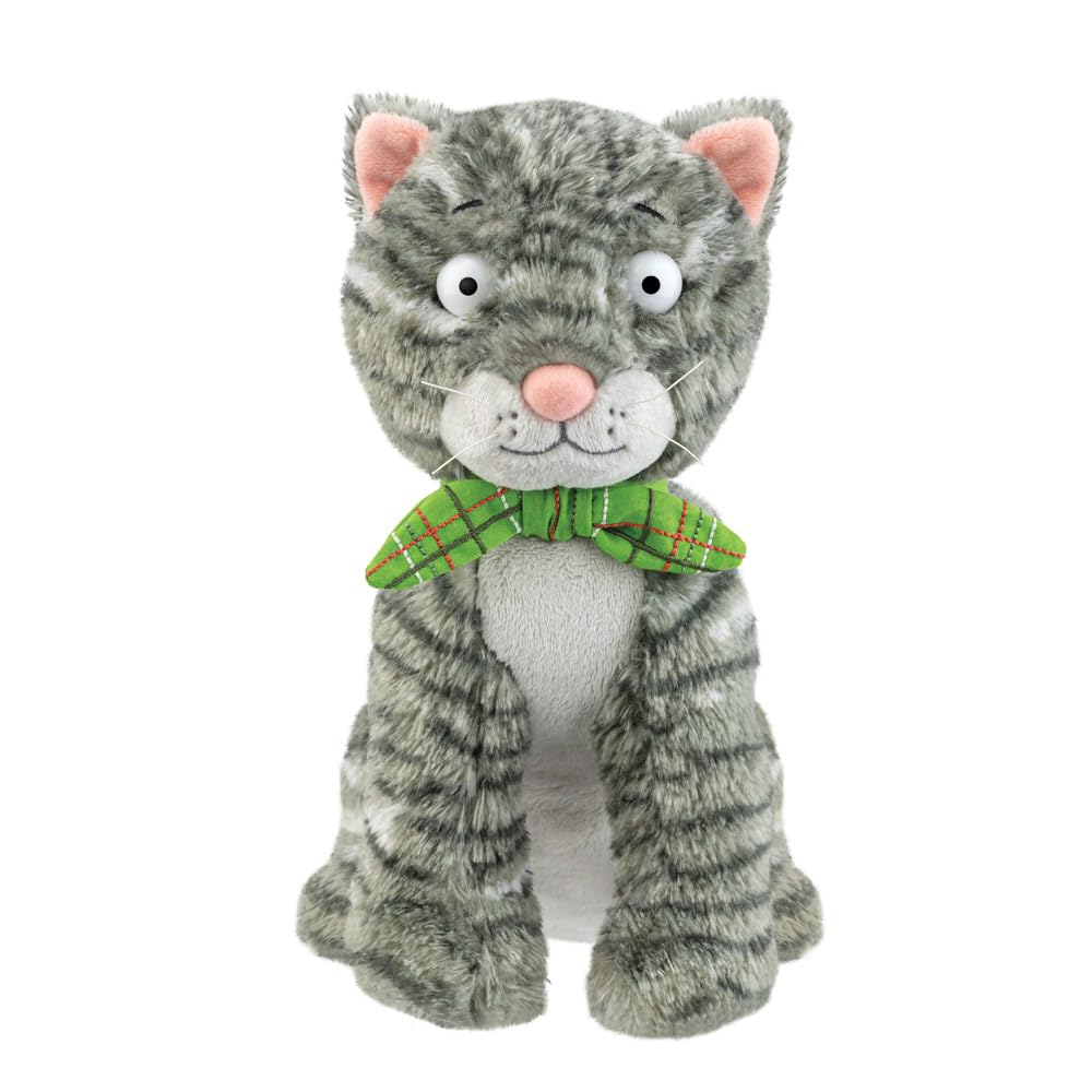 Aurora 61562, tabby McTat Cat 9in, Soft Toy, Grey and White 1