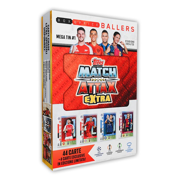 Topps Match Attax Extra 2025 - Mega Tin #1 - Box Office Ballers Trading Card Collection (48 Cards)