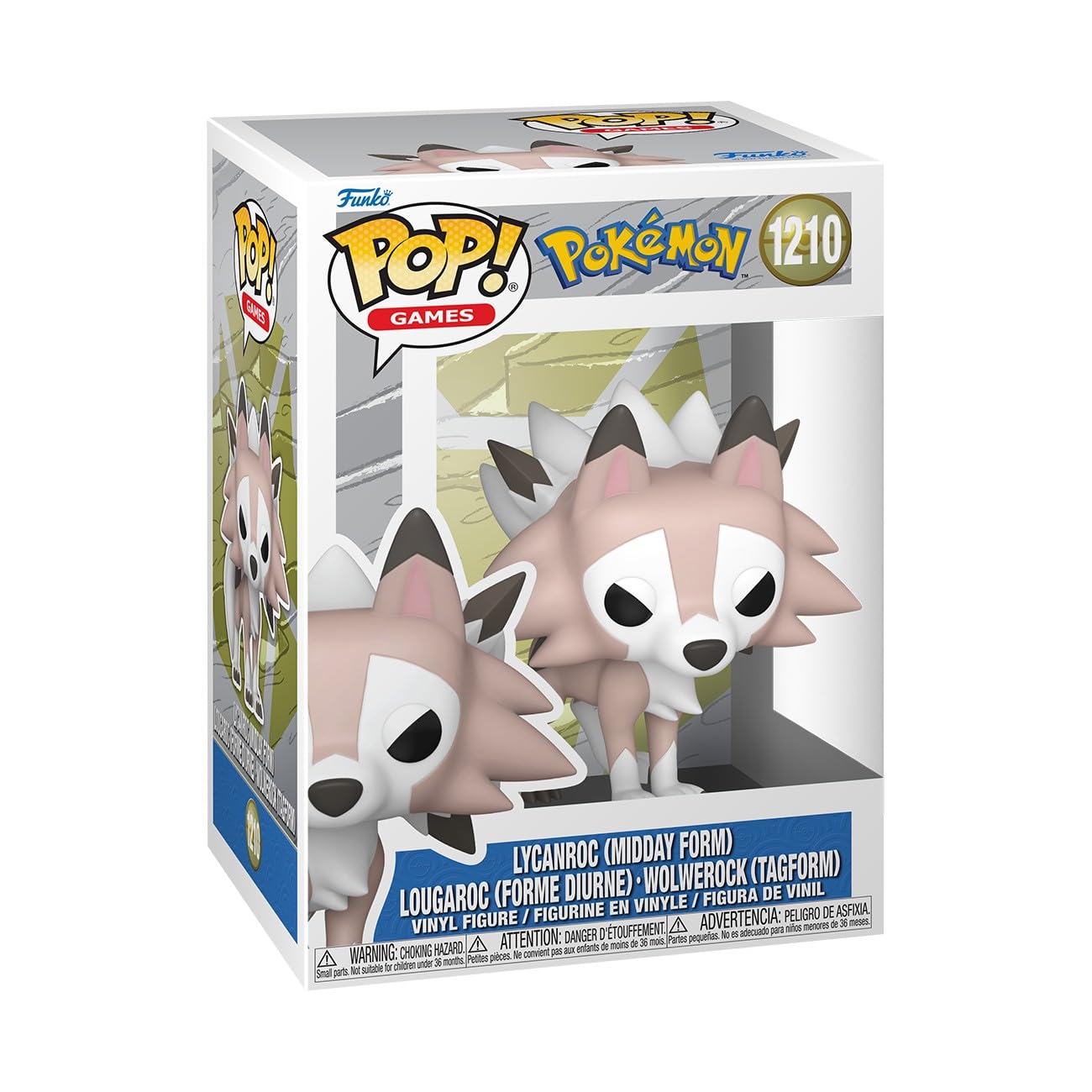 Funko Pokemon Lycanroc (Midday) - Chibi Collectible Vinyl Figure | 3.75 Inches | Multicolor 1