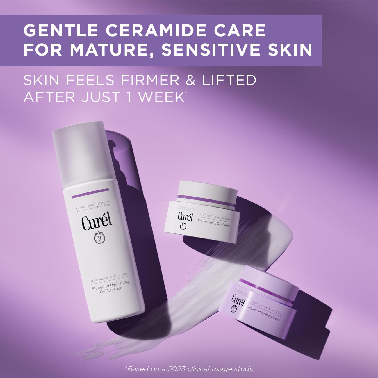 Curel Restorative Aging Care Replenishing Night Cream - Deep Hydration for Dry, Sensitive Skin | 40 ml