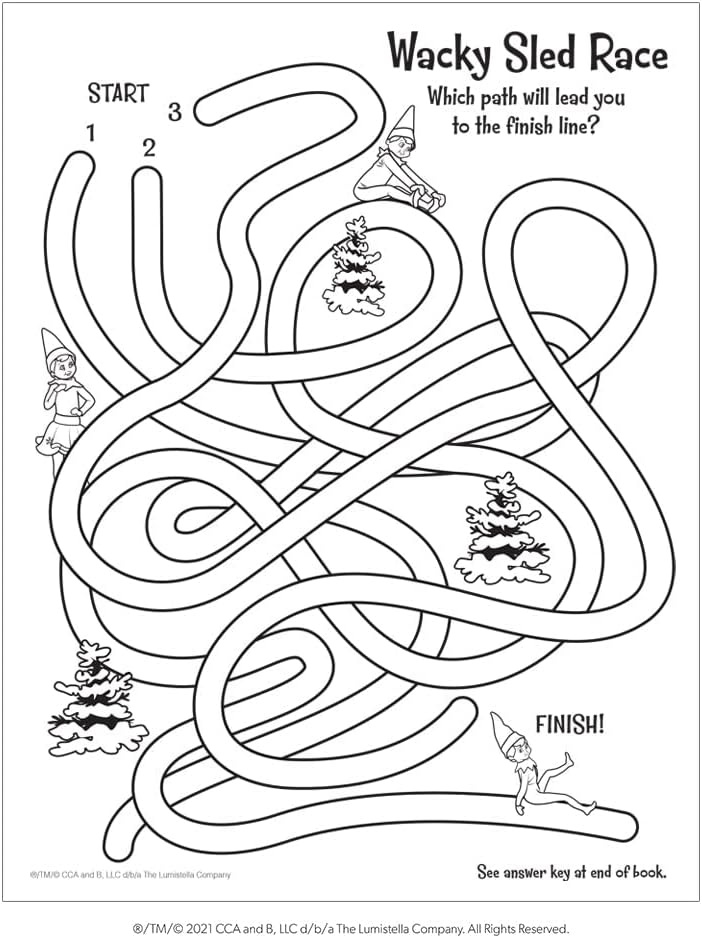 The Elf on the Shelf Santa's North Pole Friends - Activity Book with Over 100 Pages & Stickers 5