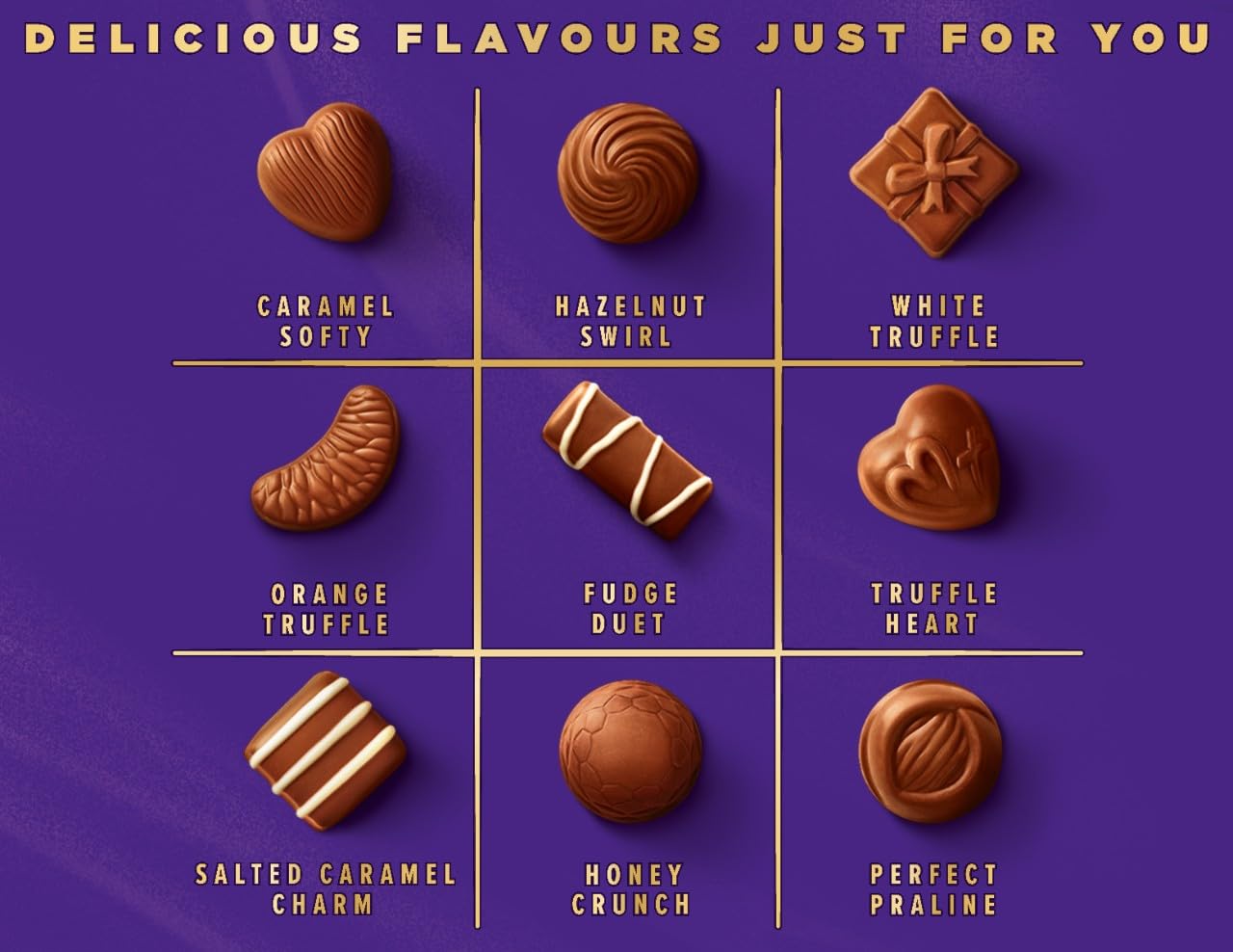 Cadbury Milk Tray Chocolate Box, 312g Assorted Milk Chocolates Gift Set