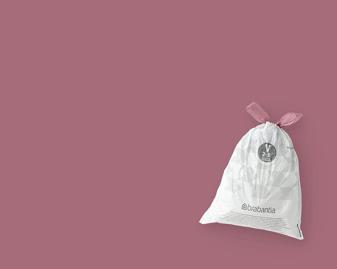 Brabantia - PerfectFit Bin Liners Multipack (Size V/2-3 Litre) Thick Plastic
