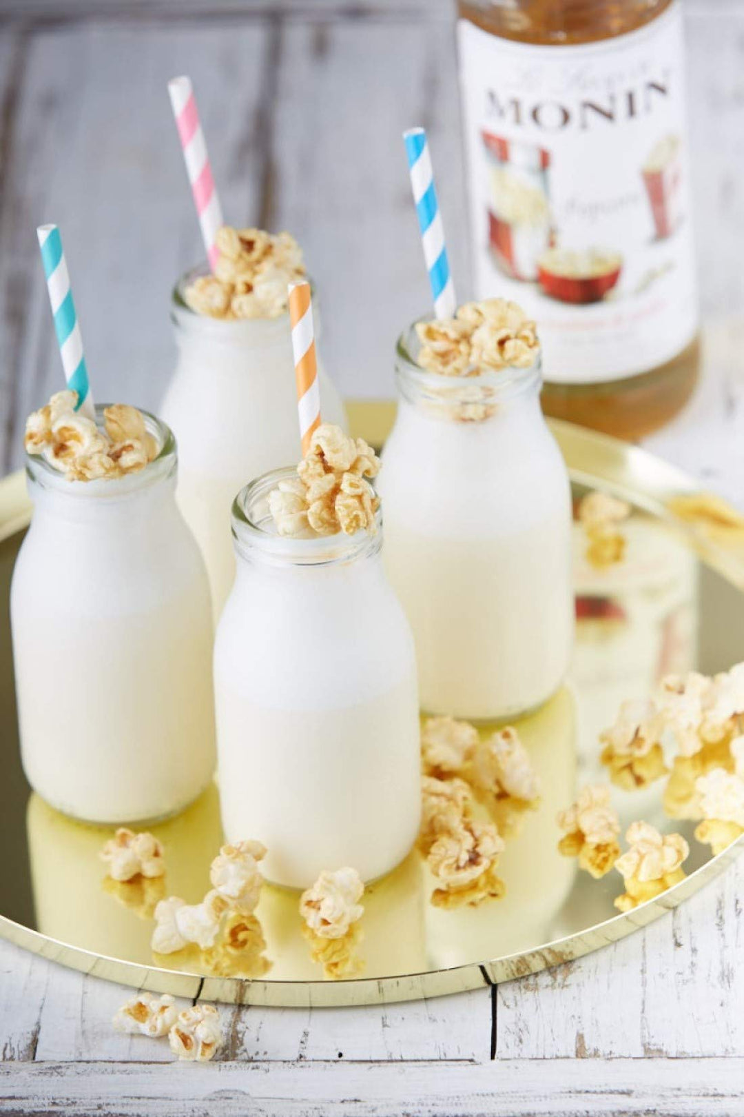 MONIN Premium Popcorn Syrup 700 ml - Beverage Syrup for Coffee, Cocktails & Frappes