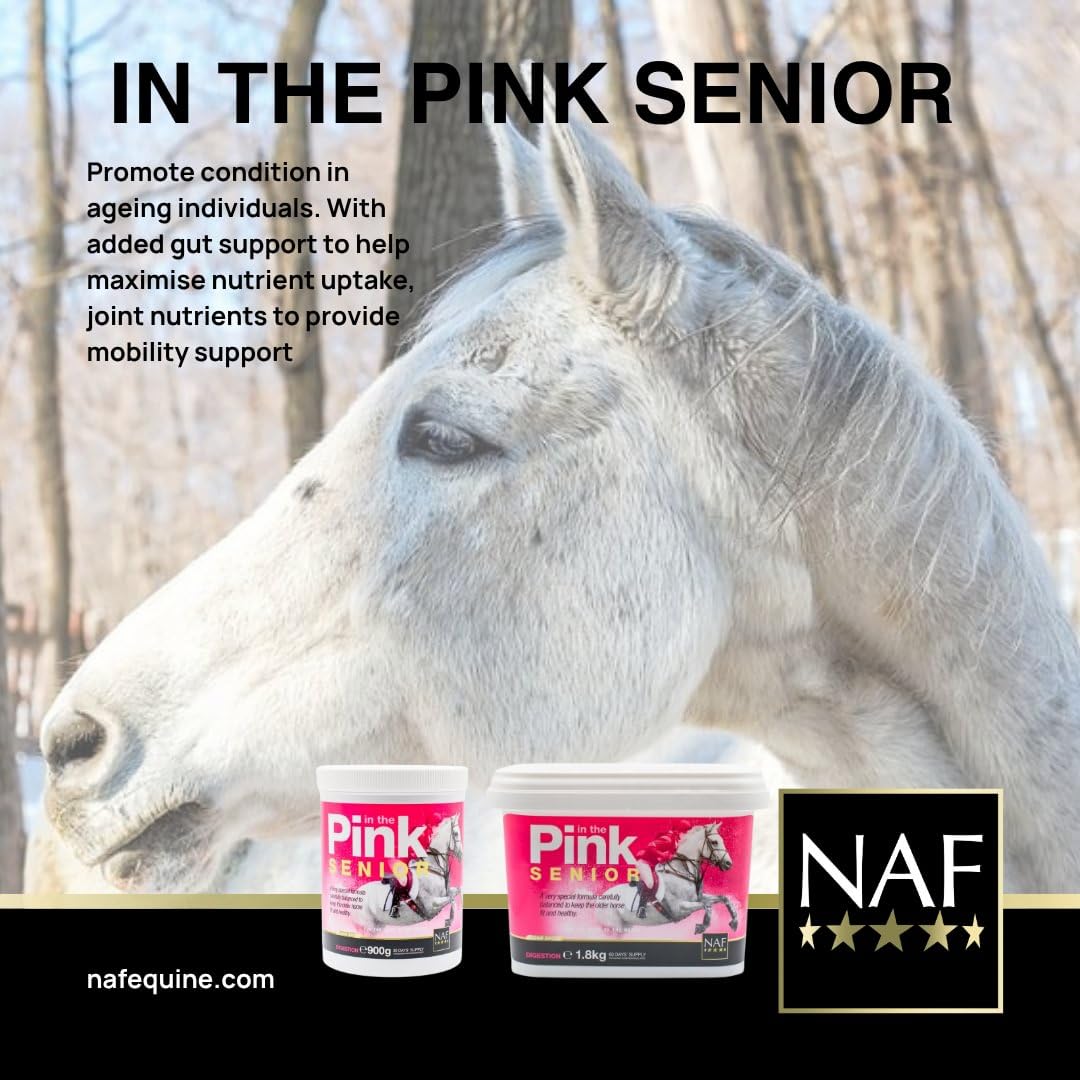 NAF In the Pink Senior - Daily Nutritional Support for Older Horses | 900g Powder 4