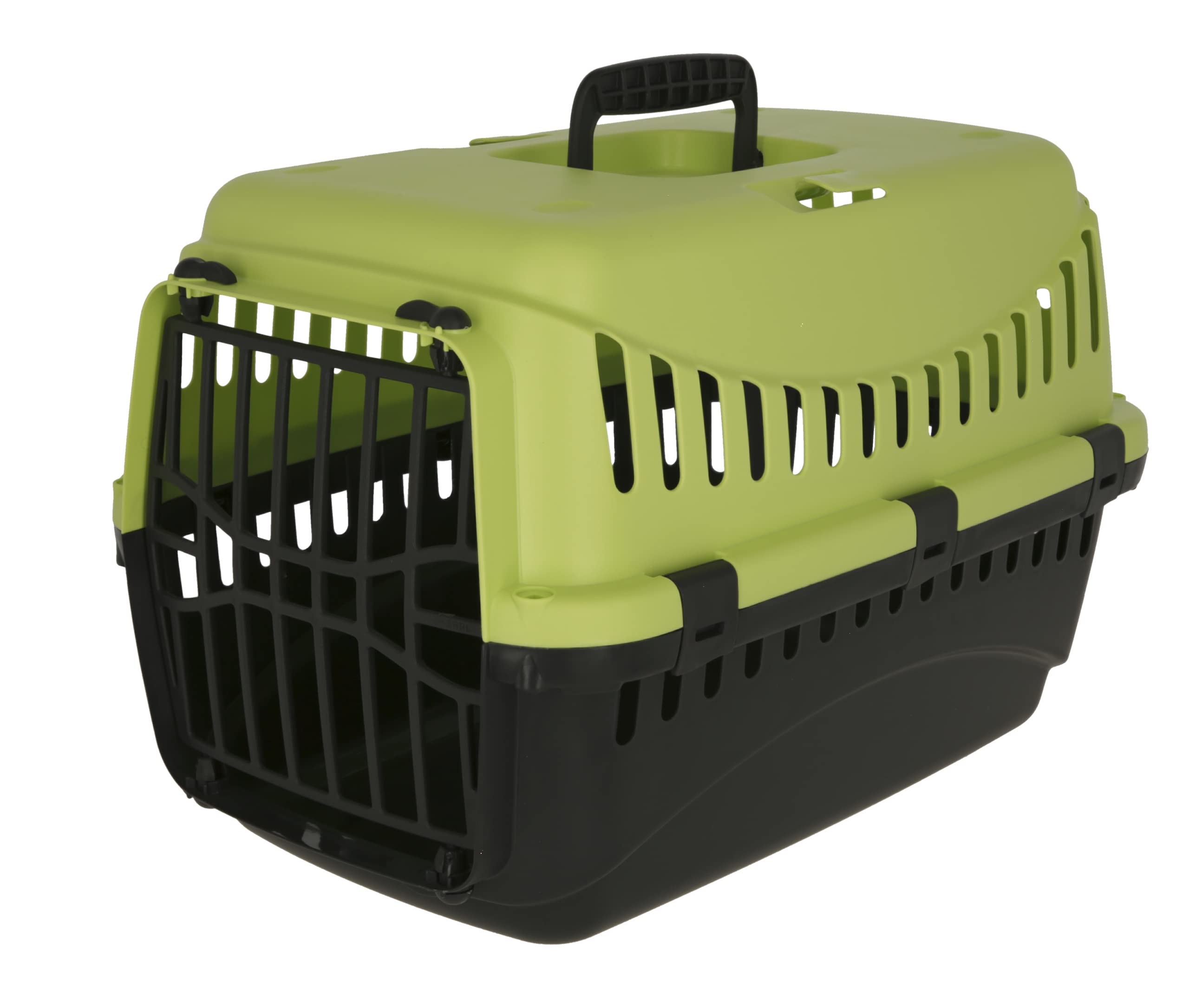 Kerbl Pet Transport Box Expedion with Plastic Door | 45x30x30 cm | Green/Dark Grey 1