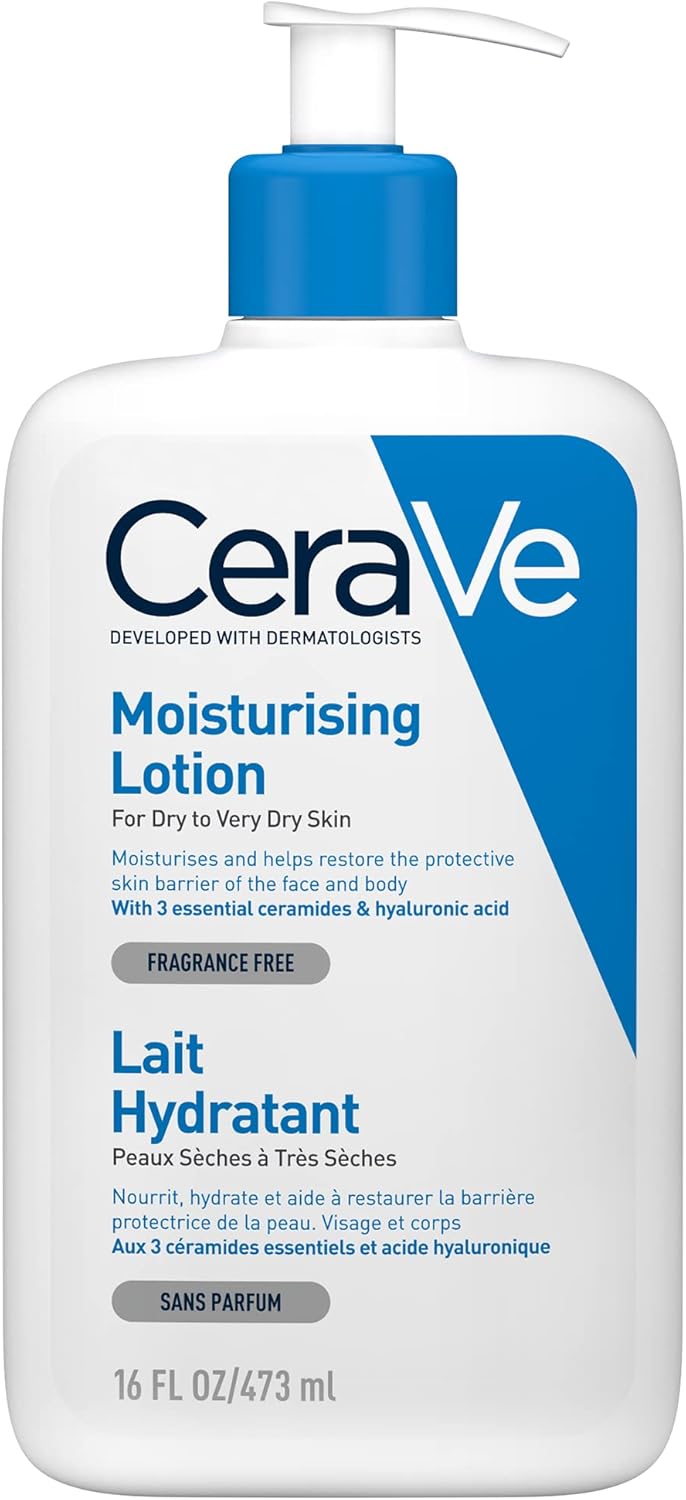 CeraVe Moisturising Lotion for Dry to Very Dry Skin (473 ml) with Hyaluronic Acid 1