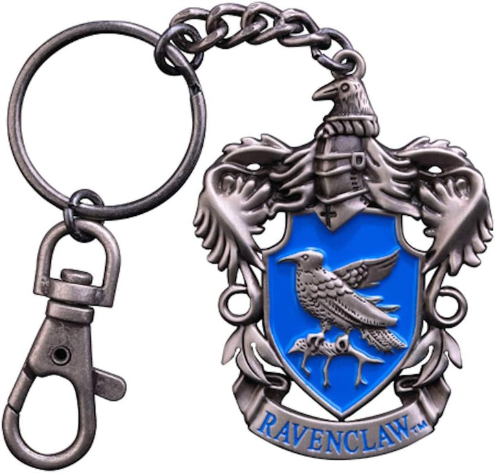 The Noble Collection Harry Potter Ravenclaw Crest Keychain - Hand-Enamelled Metal Keychain (NN7675)