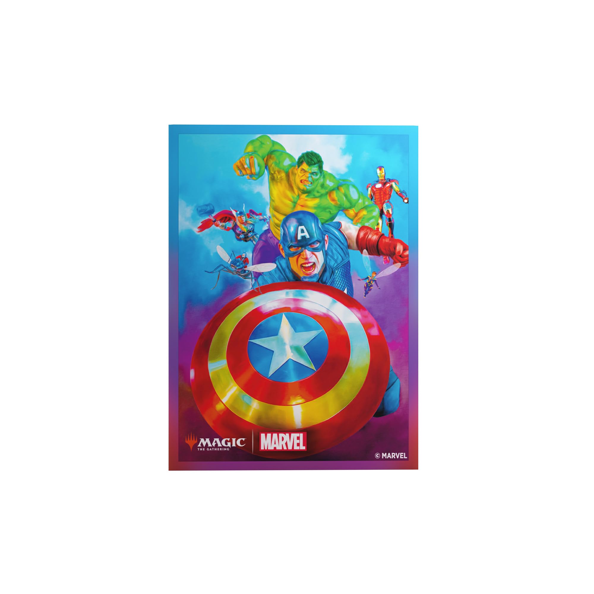 Gamegenic Premium Art Sleeves - Captain America Team Leader | 105 Sleeves | Standard Card Size 1