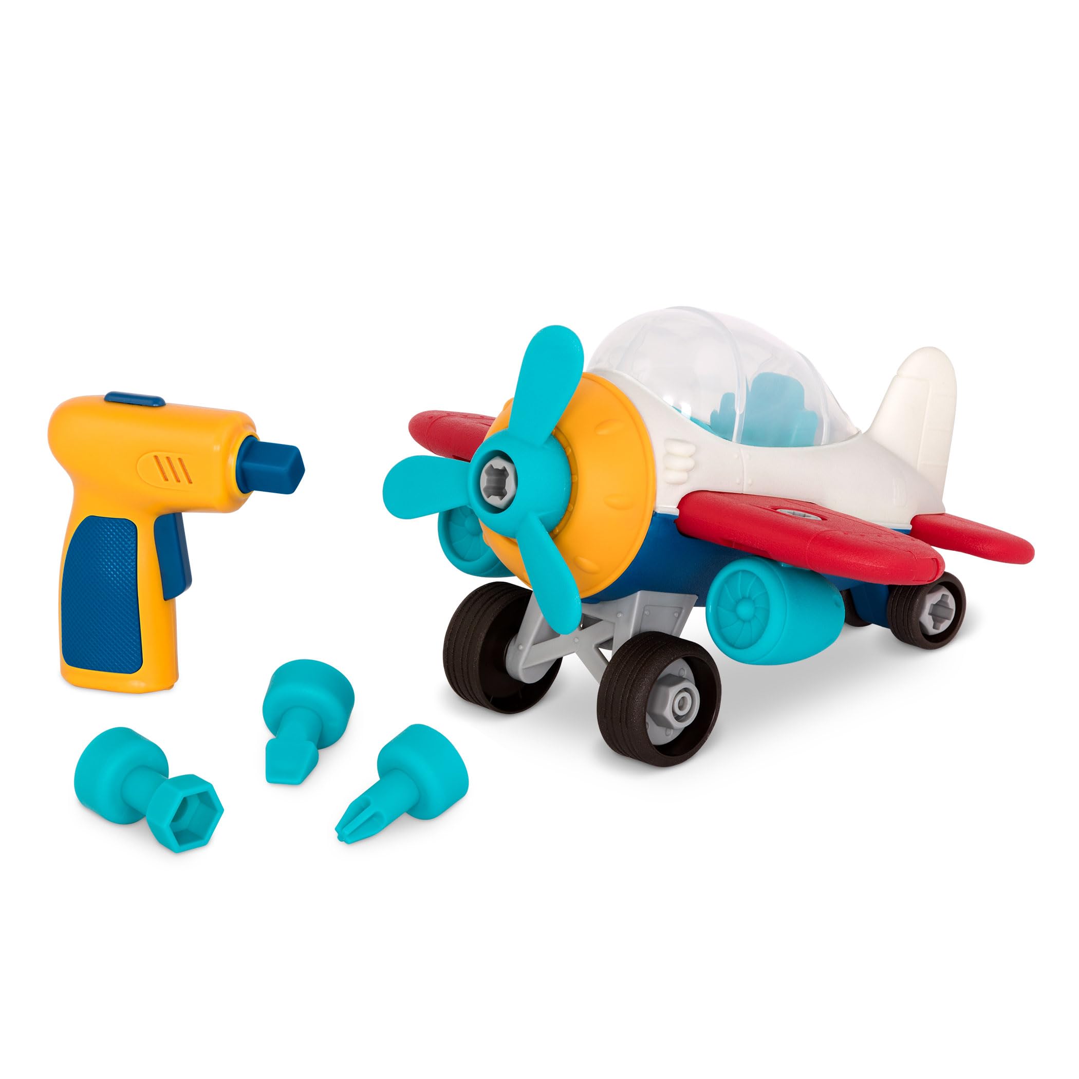 Wonder Wheels Take-Apart Airplane Playset - Building Toy with Drill for Kids 3 Years & Up