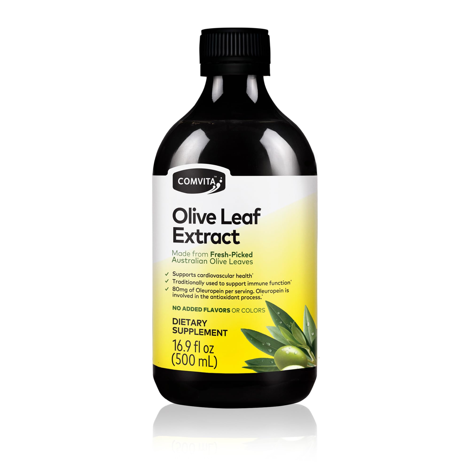 COMVITA Natural Olive Leaf Extract Liquid - 500ml | 66mg Oleuropein per Dose | Supports Blood Pressure 1