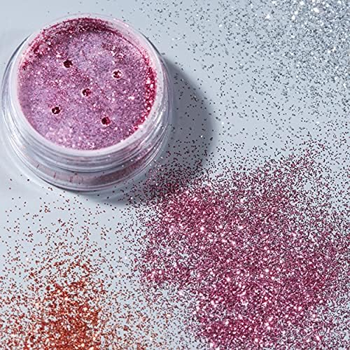 Moon Glitter - Holographic Glitter Shaker (5g) - Pink Cosmetic Grade Loose Glitter for Face, Body, Hair, Nails 13