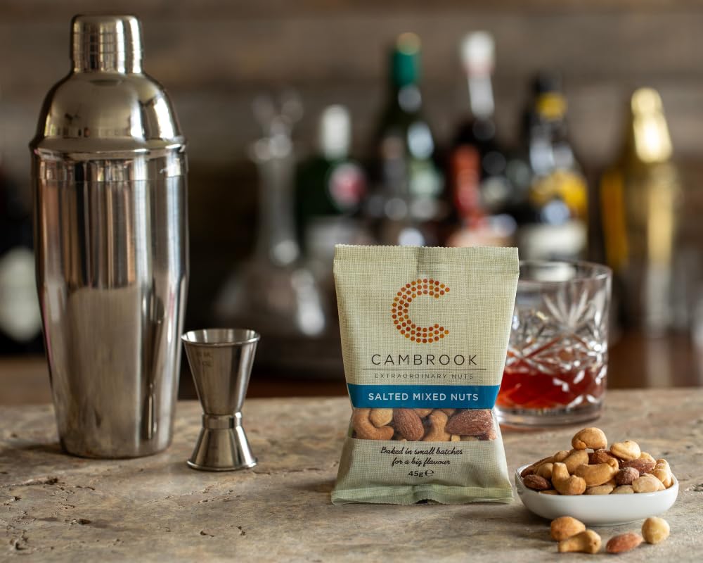 Cambrook - Baked & Salted Mixed Nuts (Cashews, Almonds, Hazelnuts) | 45g Bag | Gluten Free 3