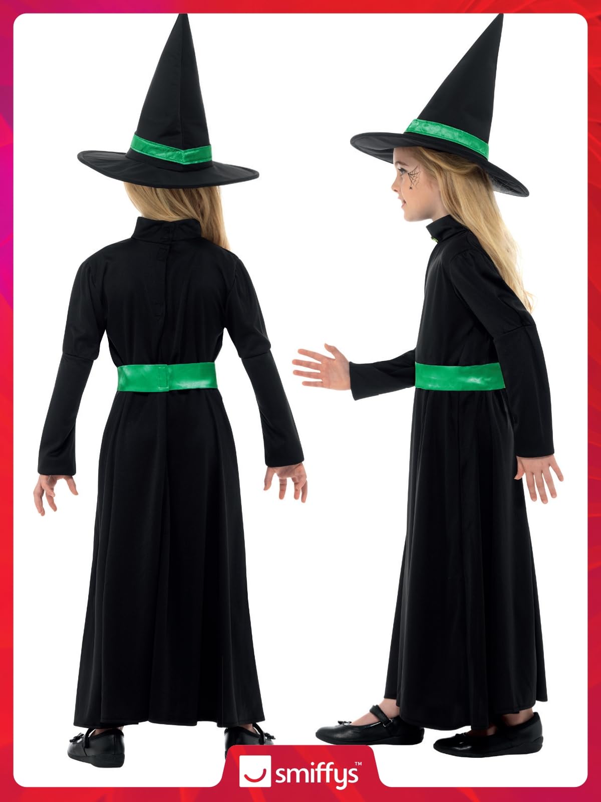Smiffys Wicked Witch Costume - M (7-9 Years) 7