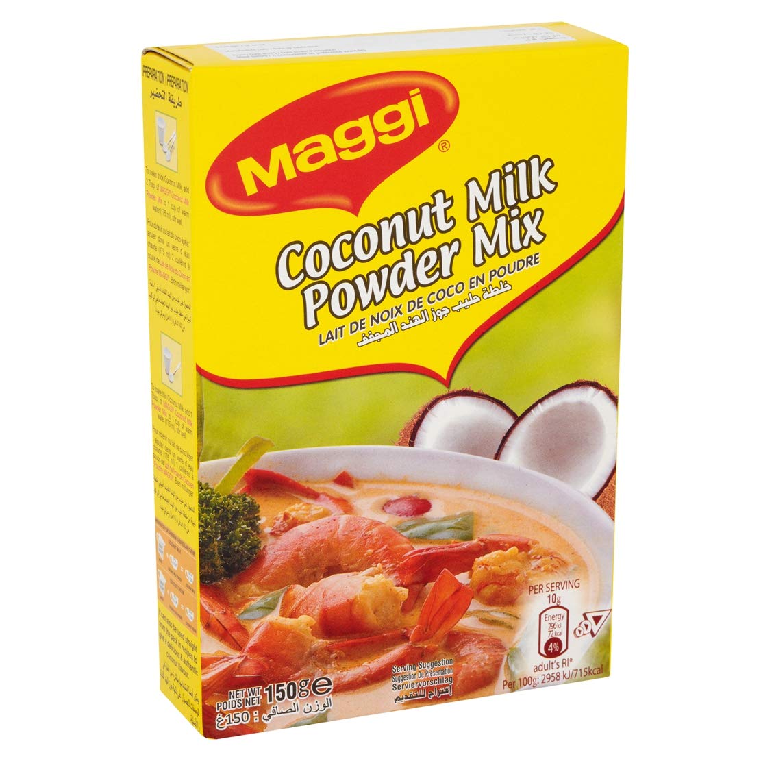 MAGGI Coconut Milk Powder Mix - Tropical Taste, No Artificial Additives, 150g 4