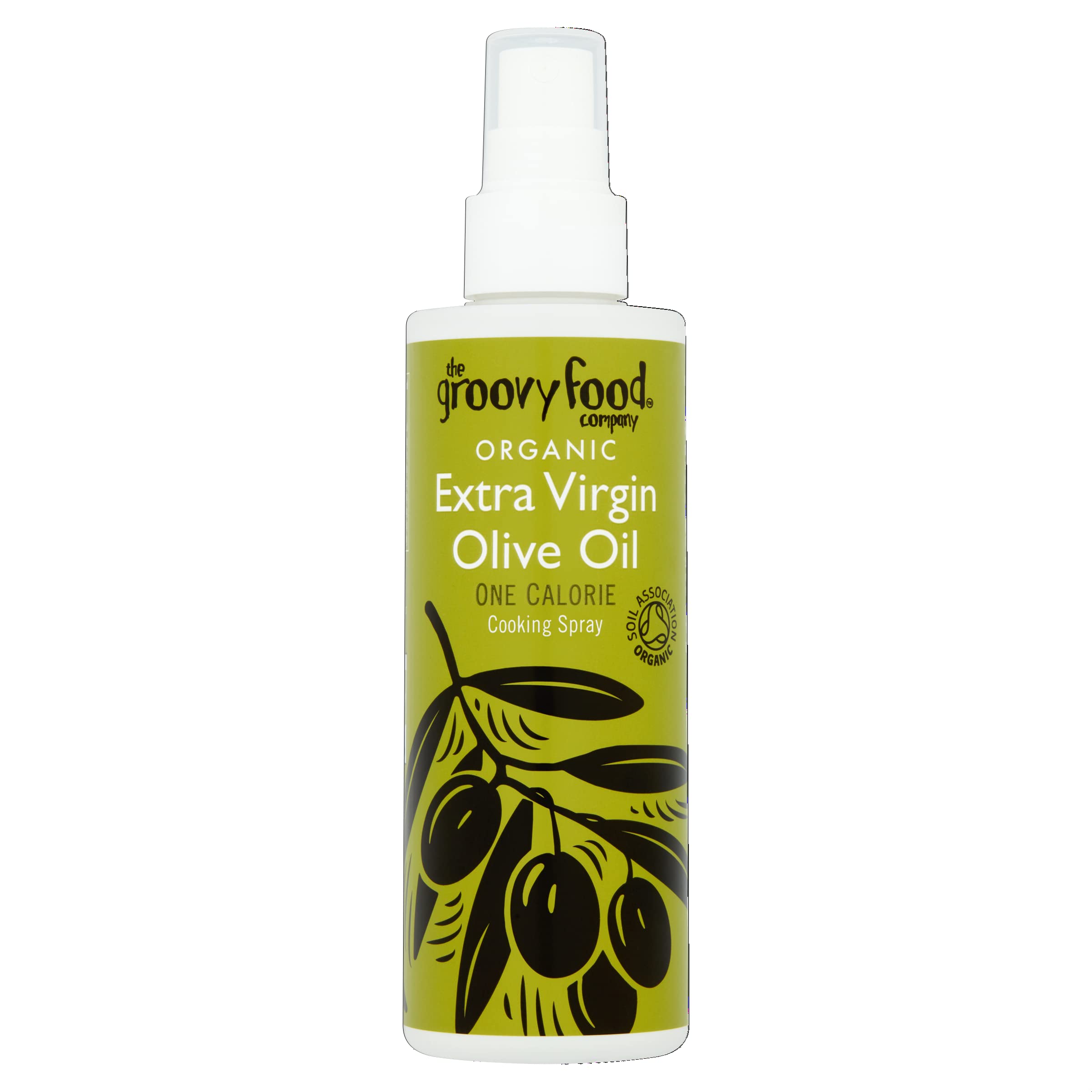 the groovy food company Organic Extra Virgin Olive Oil Cooking Spray | 1 Calorie Per Spray | 190ml