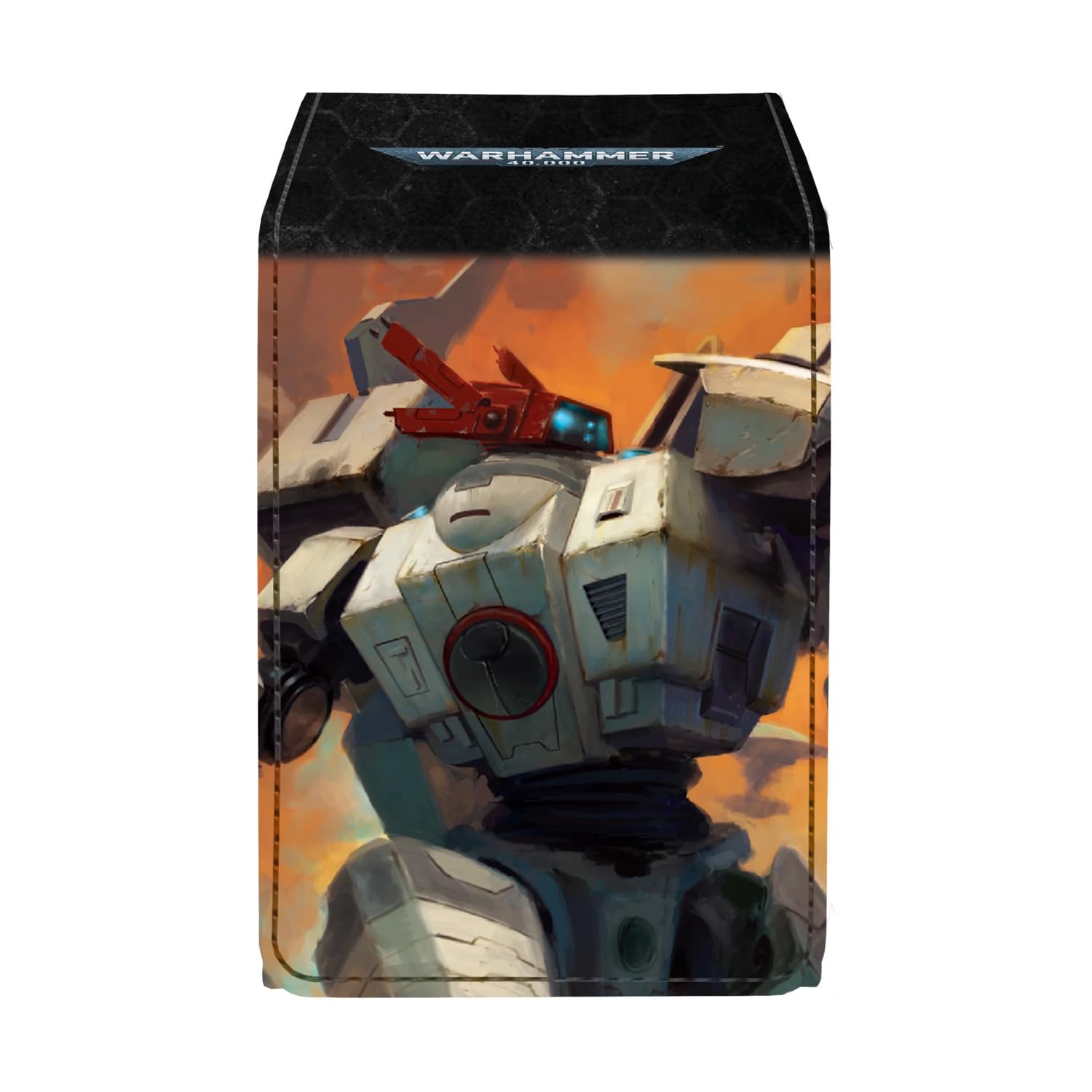 UltraPro Warhammer 40,000 T'au Empire Alcove Flip Deck Box | Holds 100 Cards | Magnetic Closure 1