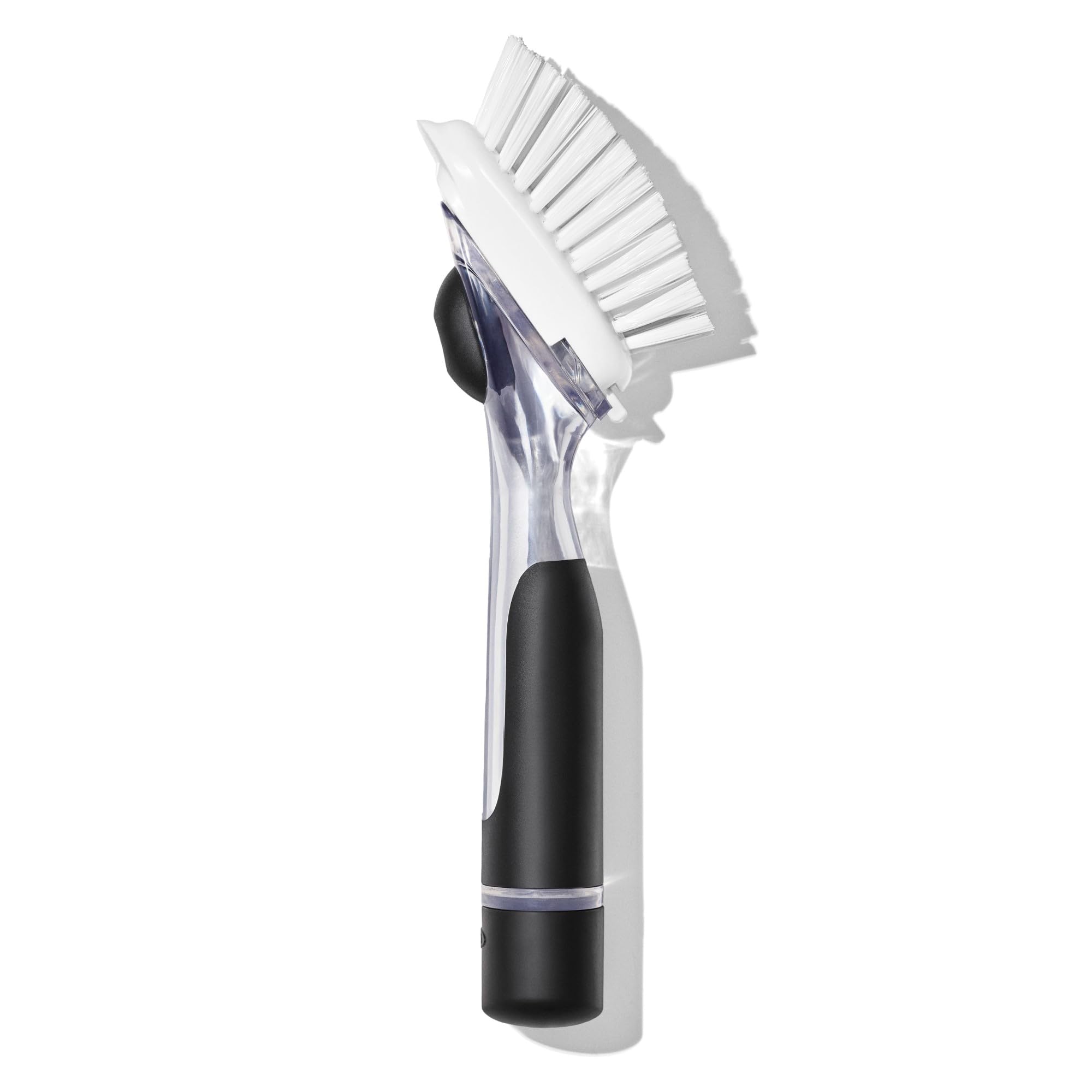 OXO Good Grips Soap Dispensing Dish Brush - Durable Nylon Bristles | Non-Slip Grip | White 1