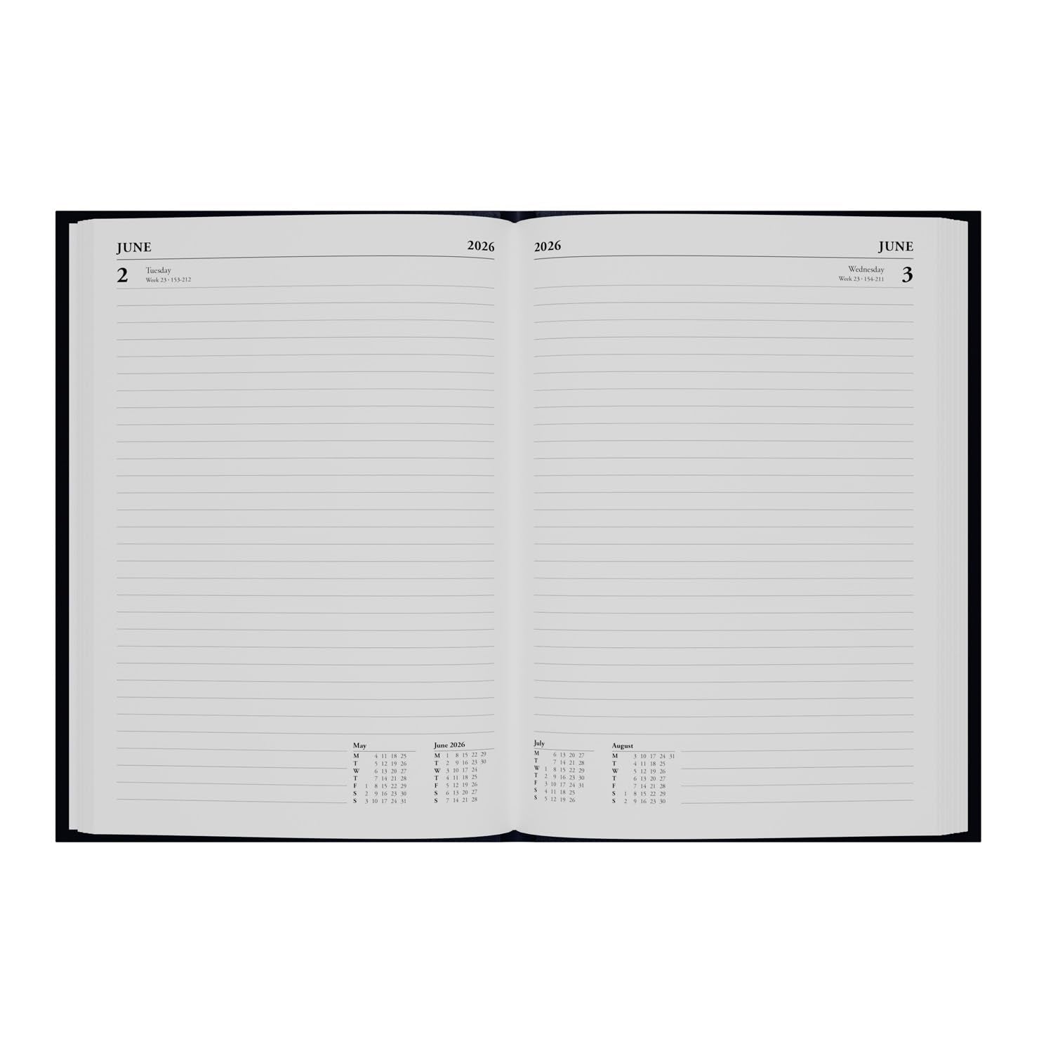 Collins Essential 2026 12 Month Day-To-Page Appointment Book Planner | A5 Brown Hard Cover 2