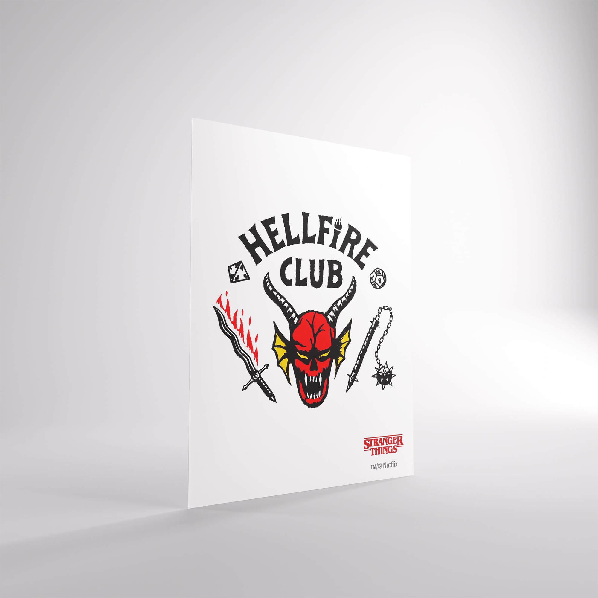 Gamegenic Stranger Things Hellfire Club Art Sleeves - 50 Pack Matte Finish Card Protectors 7