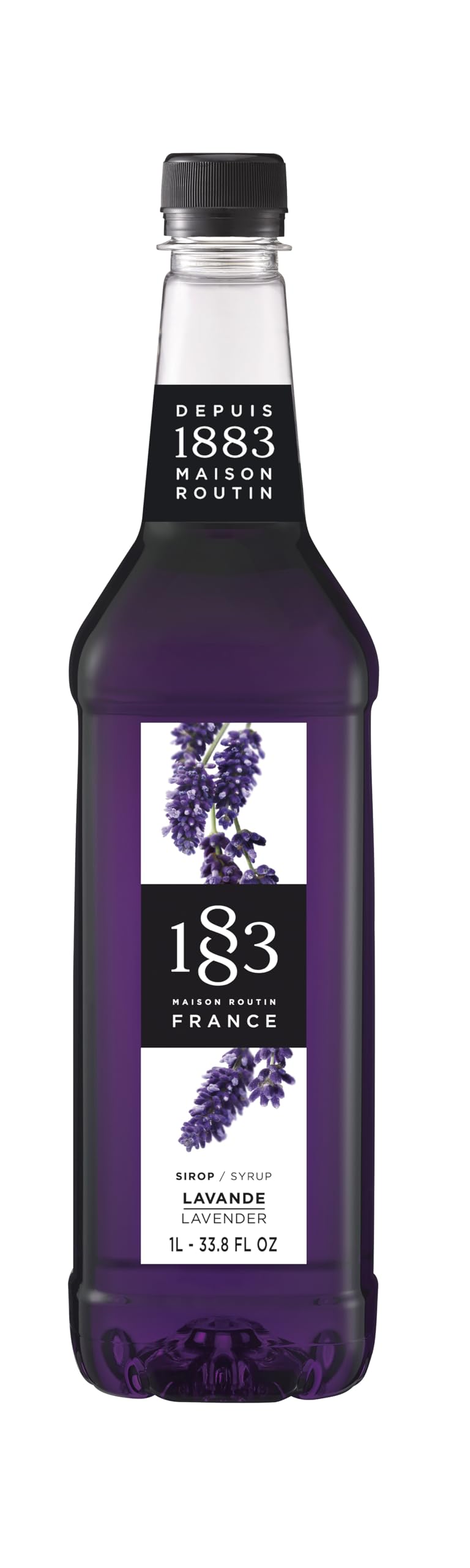 1883 MAISON ROUTIN Premium Lavender Syrup - Floral Flavor for Cocktails & Teas | 1 L 1