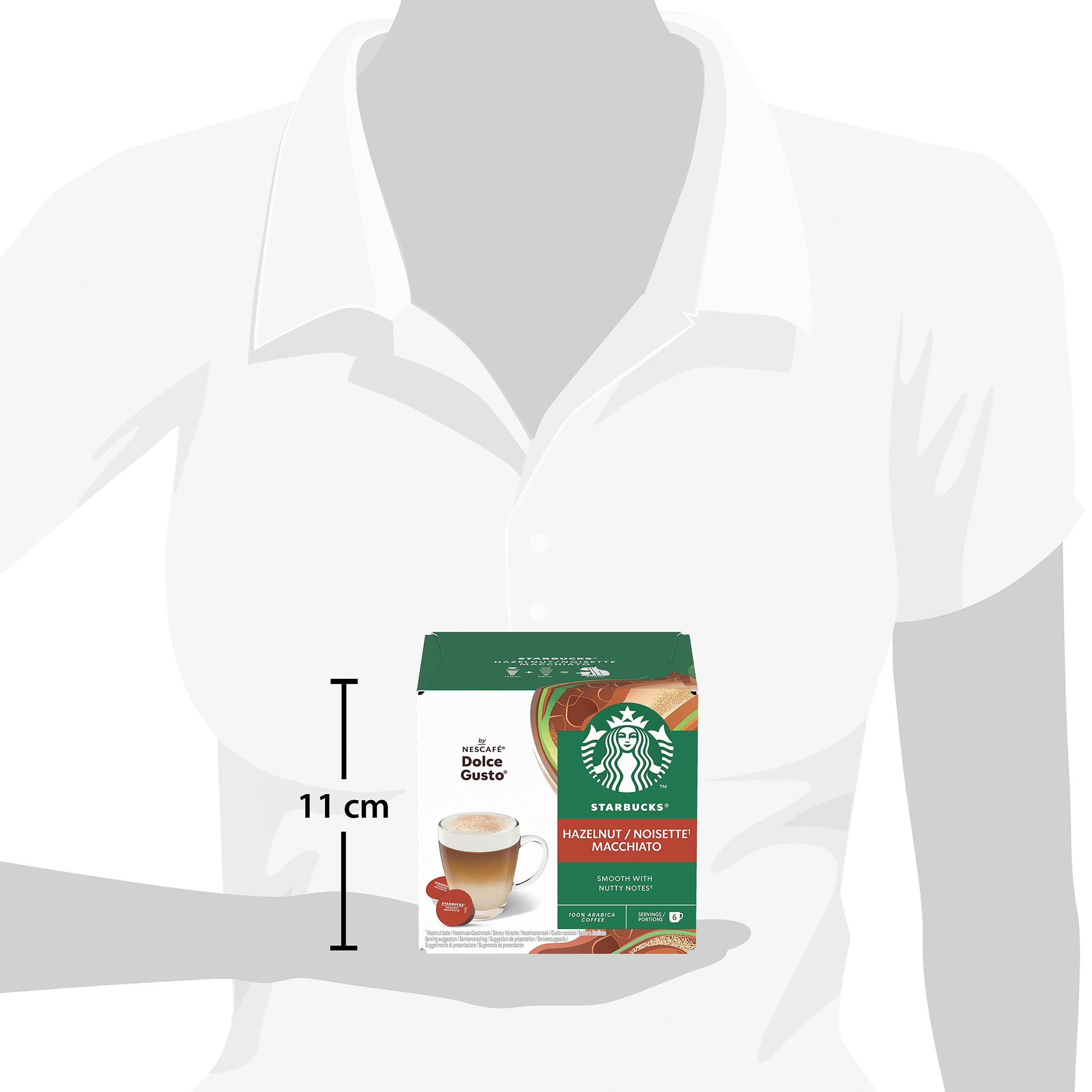 STARBUCKS Hazelnut Macchiato by Nescafé Dolce Gusto Coffee Pods - 72 Capsules (Pack of 6 x 12) 3