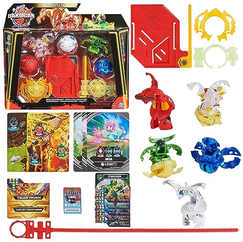 BAKUGAN Battle 5-Pack - Spinning Attack with Core Bakugan, Cards & XL Rip Cord 20