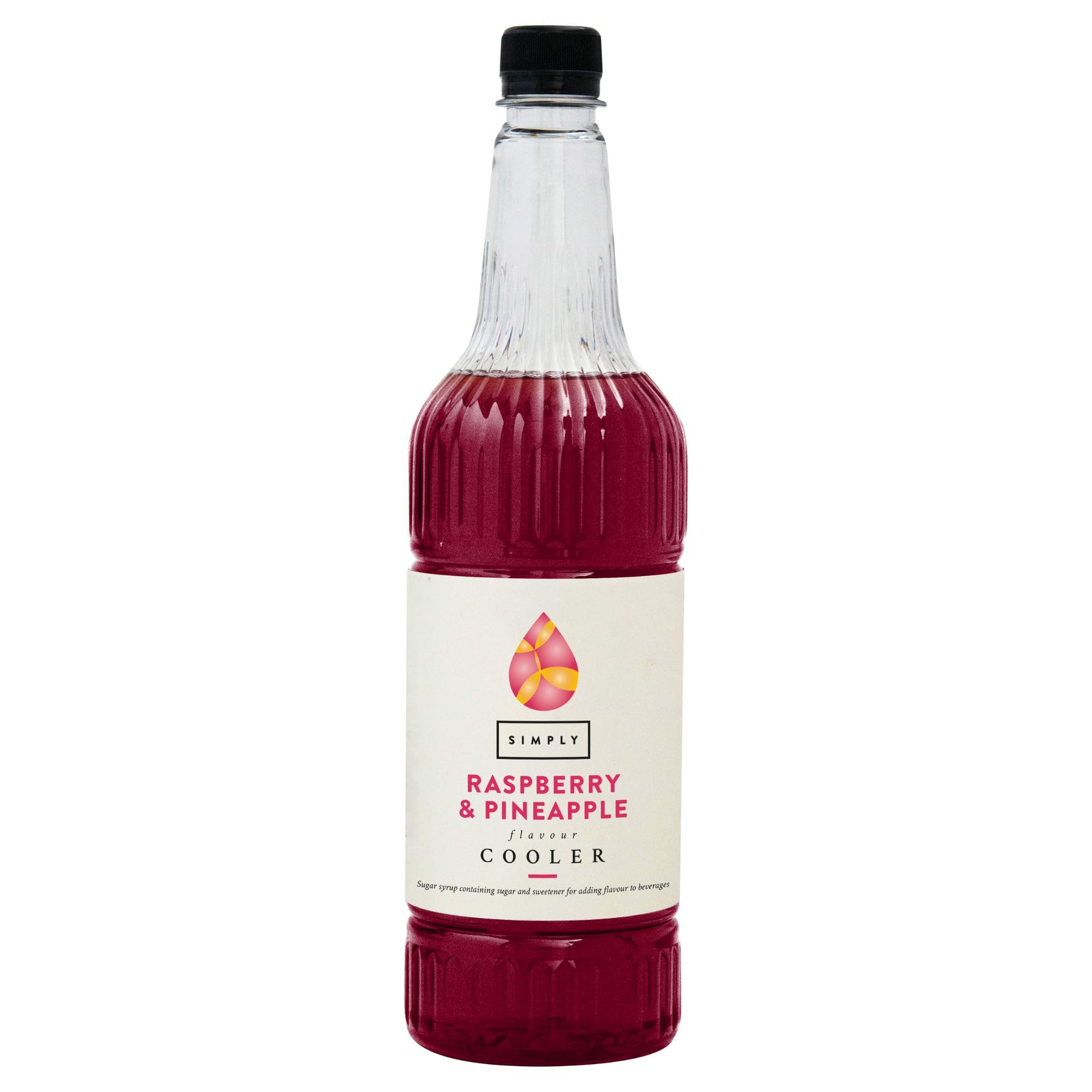 Simply Raspberry & Pineapple Cooler Beverage Syrup - Vegan, Gluten Free | 1 L 1