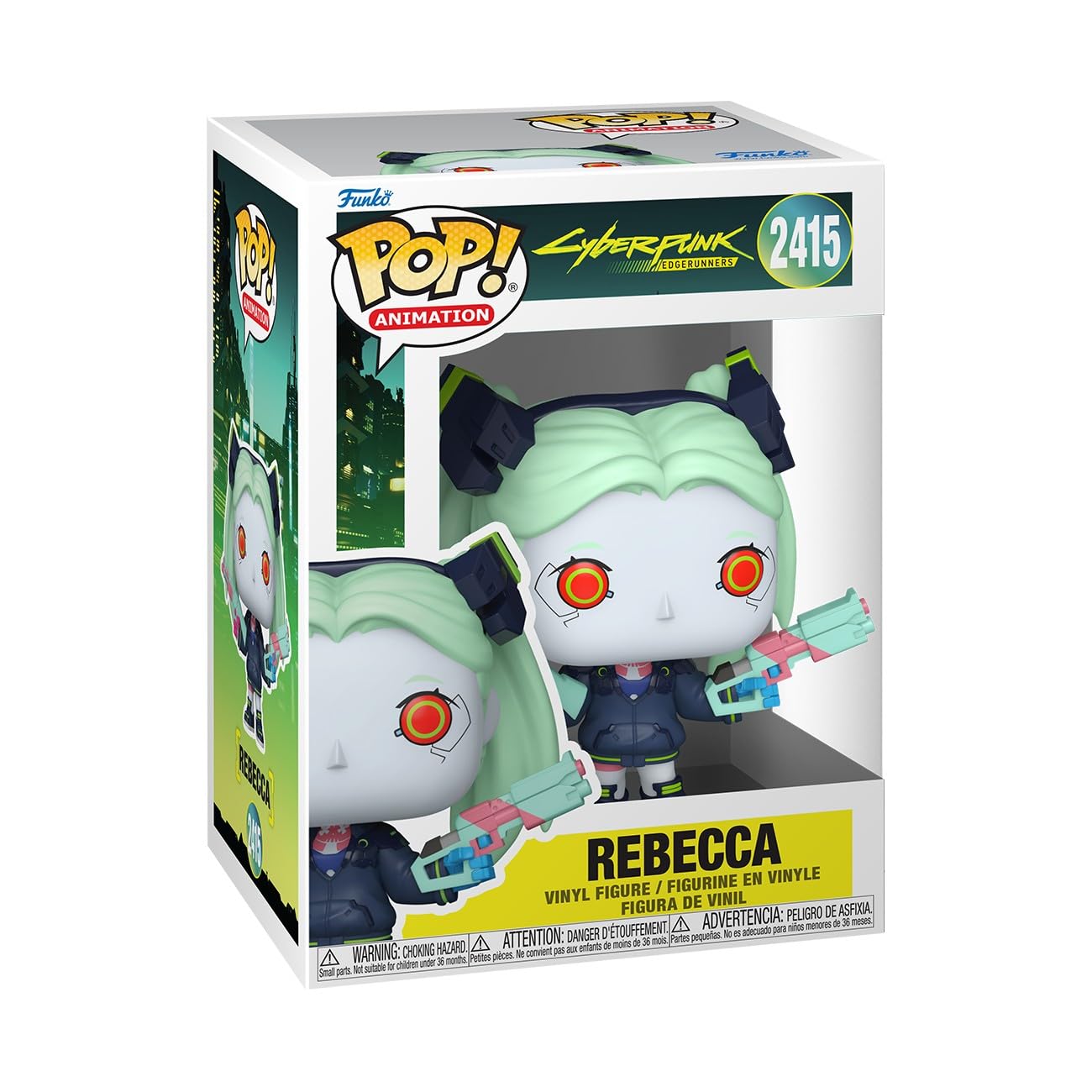 Funko POP! Animation: Cyberpunk: Edgerunners - Rebecca Chibi Vinyl Figure | 3.75 Inches 1