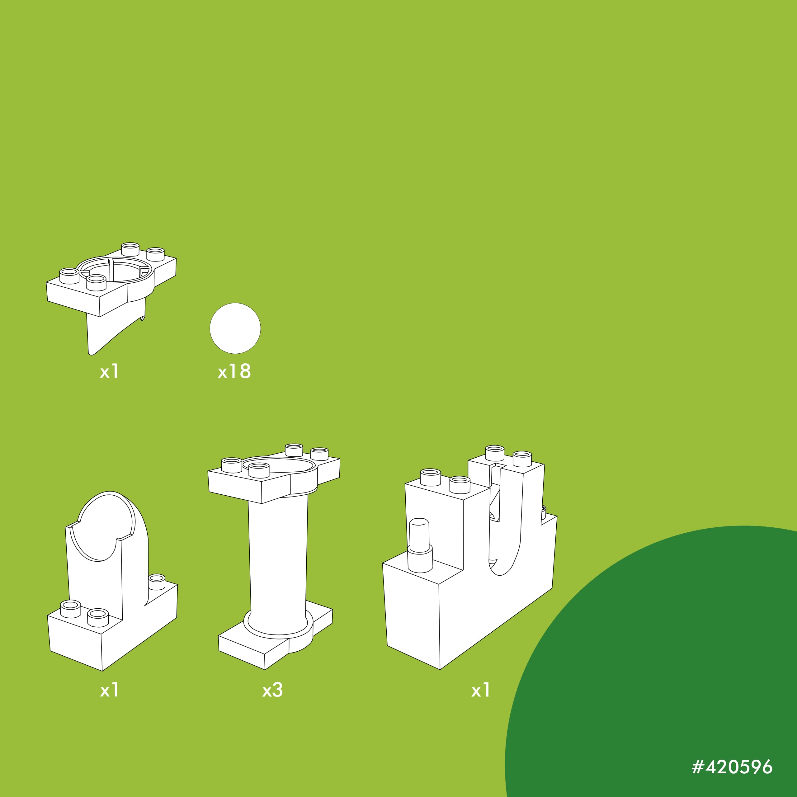 Hubelino 420596 Marble Run Lift Accessory - Ball Pump Expansion Set for Building Toys 11