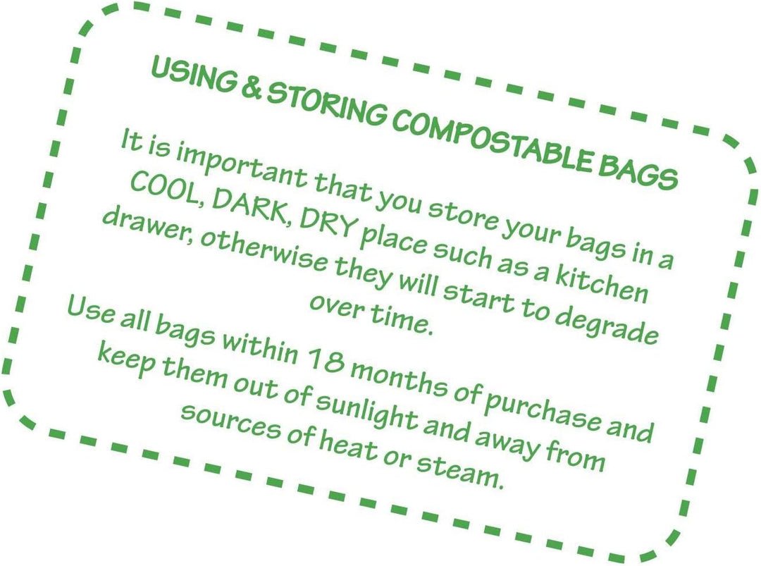 All-Green VC 10L-4 10 Litre Compostable Kitchen Caddy Bin Liners - 100 Bags (4 Rolls)