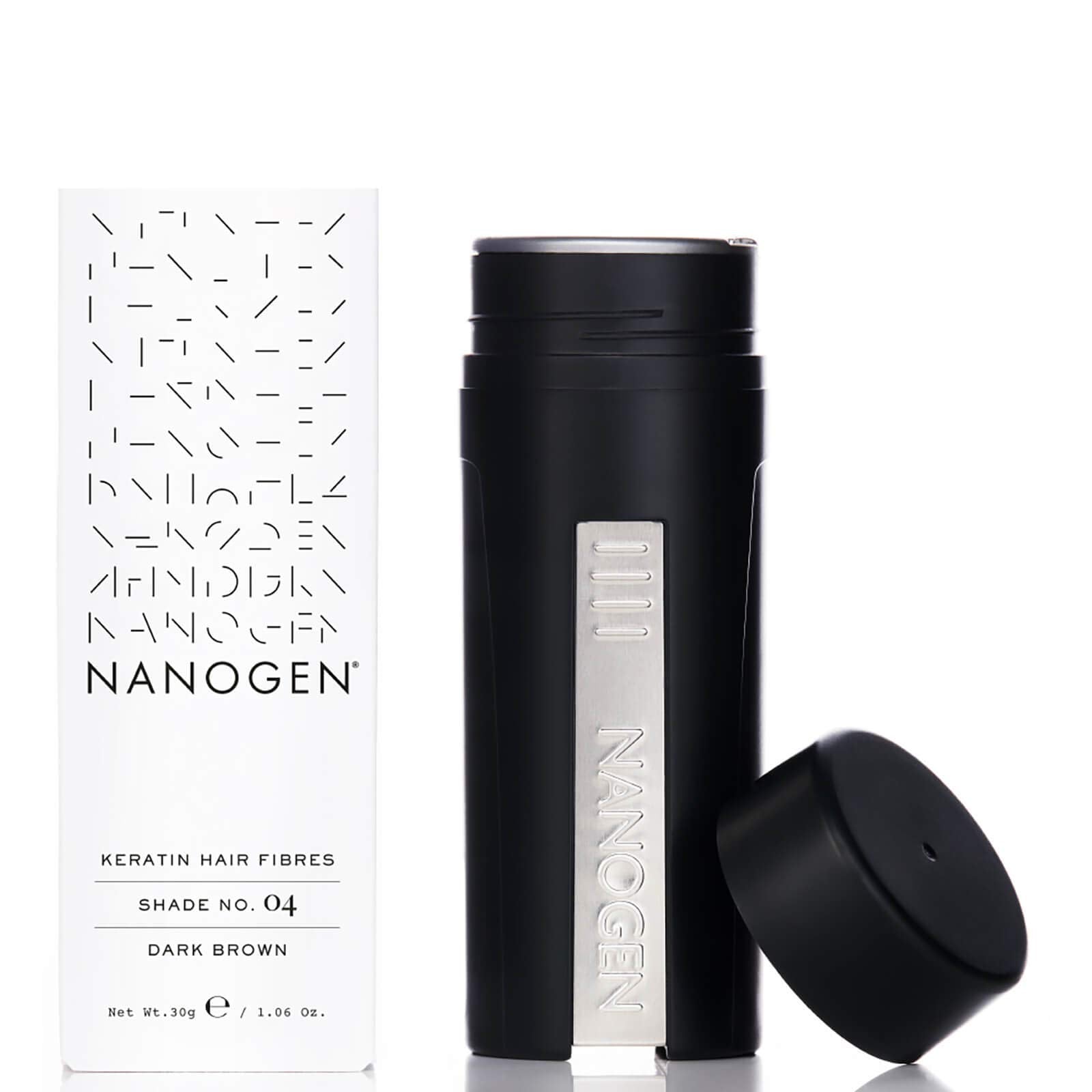 Nanogen Hair Fibres - Dark Brown, 30 g | Keratin Hair Thickener | Unisex 1