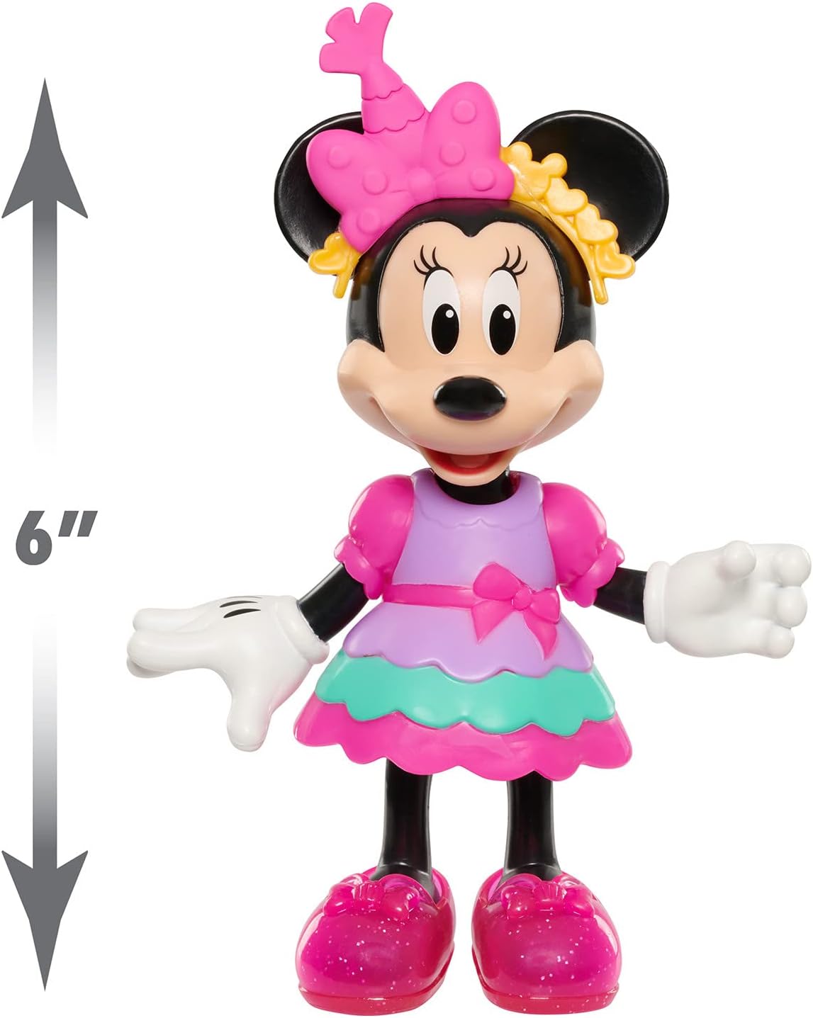 Disney Junior Minnie Mouse Fabulous Fashion Doll - Sweet Party Playset for Ages 3+