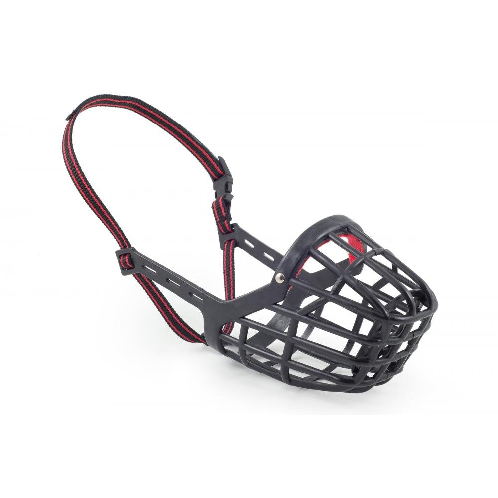 Ancol Plastic Clear Basket Muzzle - Strong Biting Control | Size 7 1