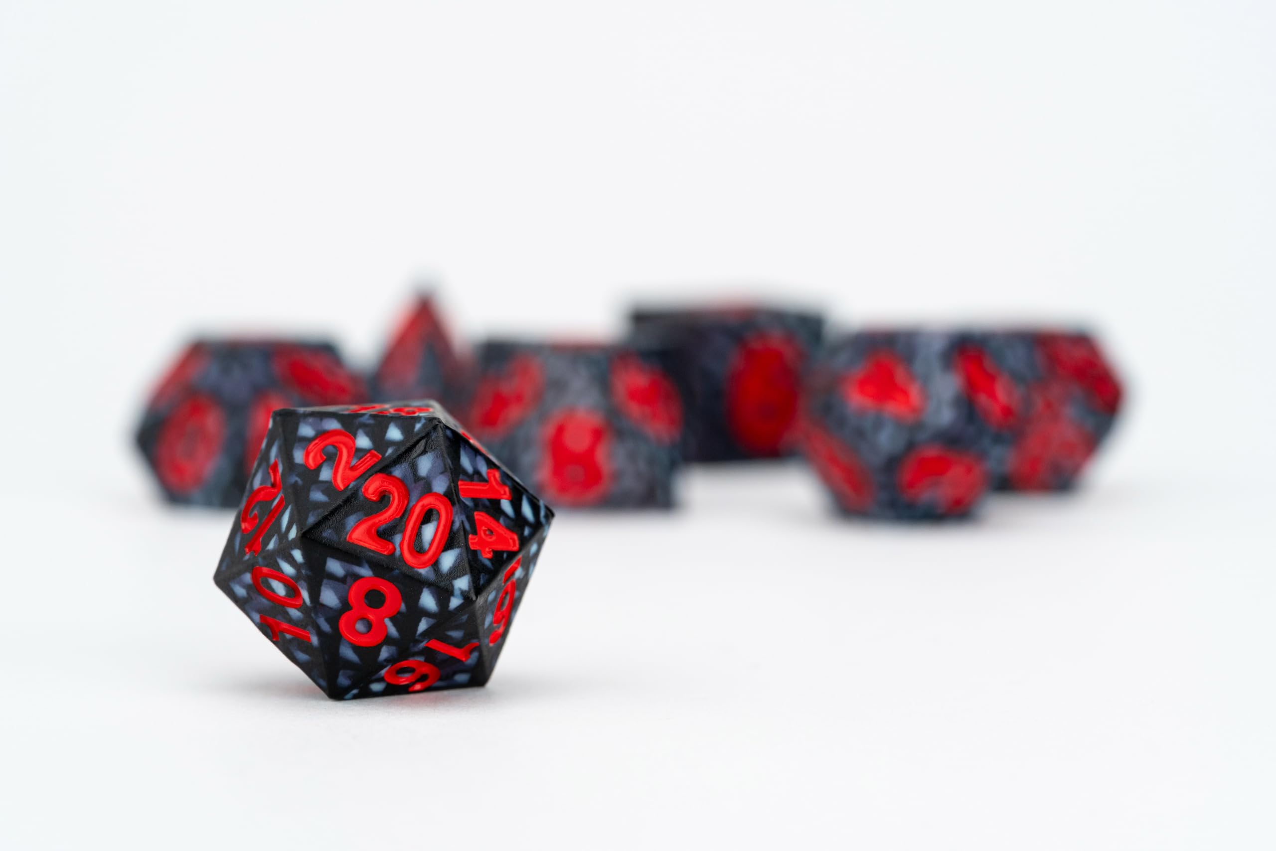 Metallic Dice Games Dragon Storm Silicone Dice Set - 16mm, 7 Pieces | Unisex Adult 4