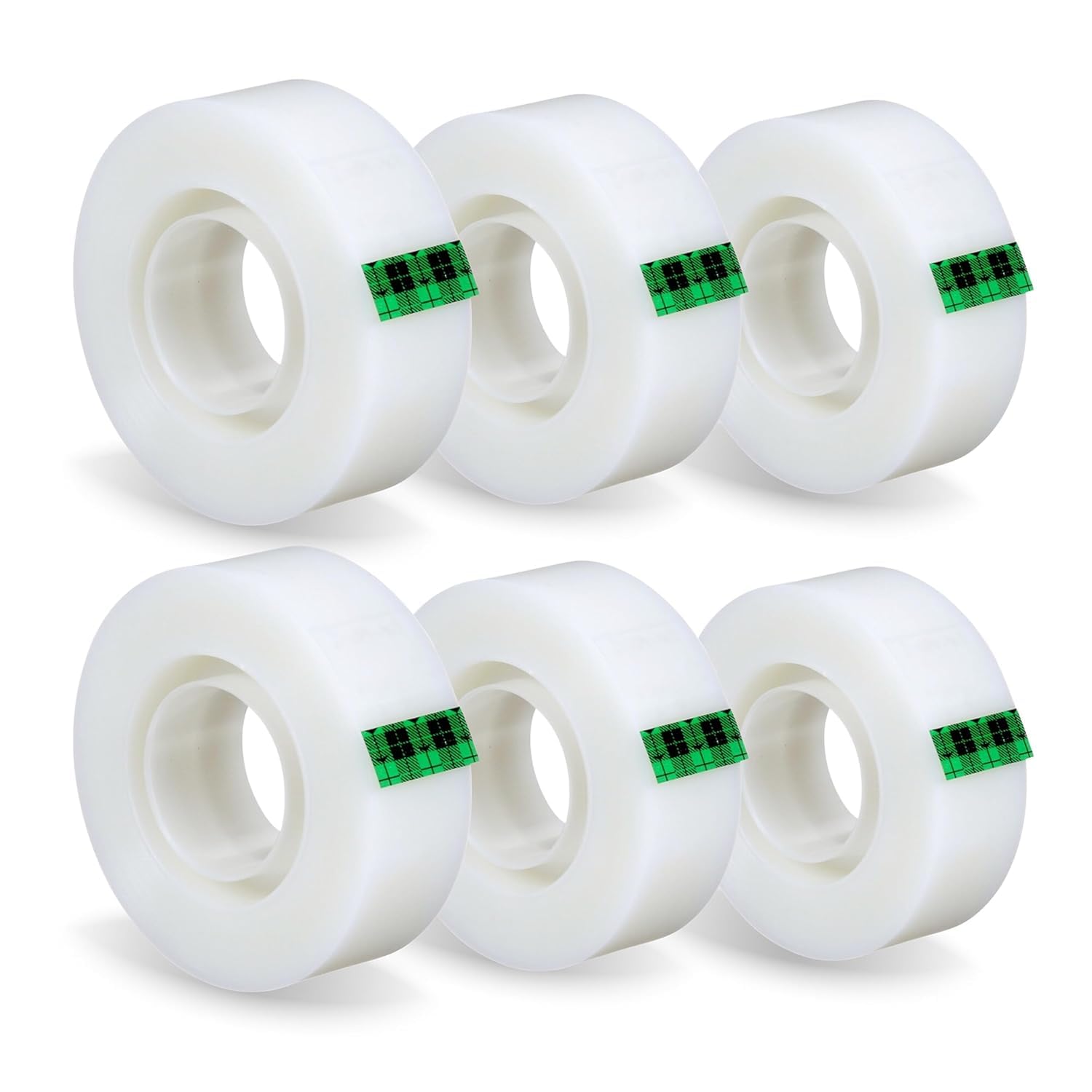Scotch Magic Tape - 6 Rolls, 19mm x 33m, Invisible Matte Finish | Refillable Dispenser Included