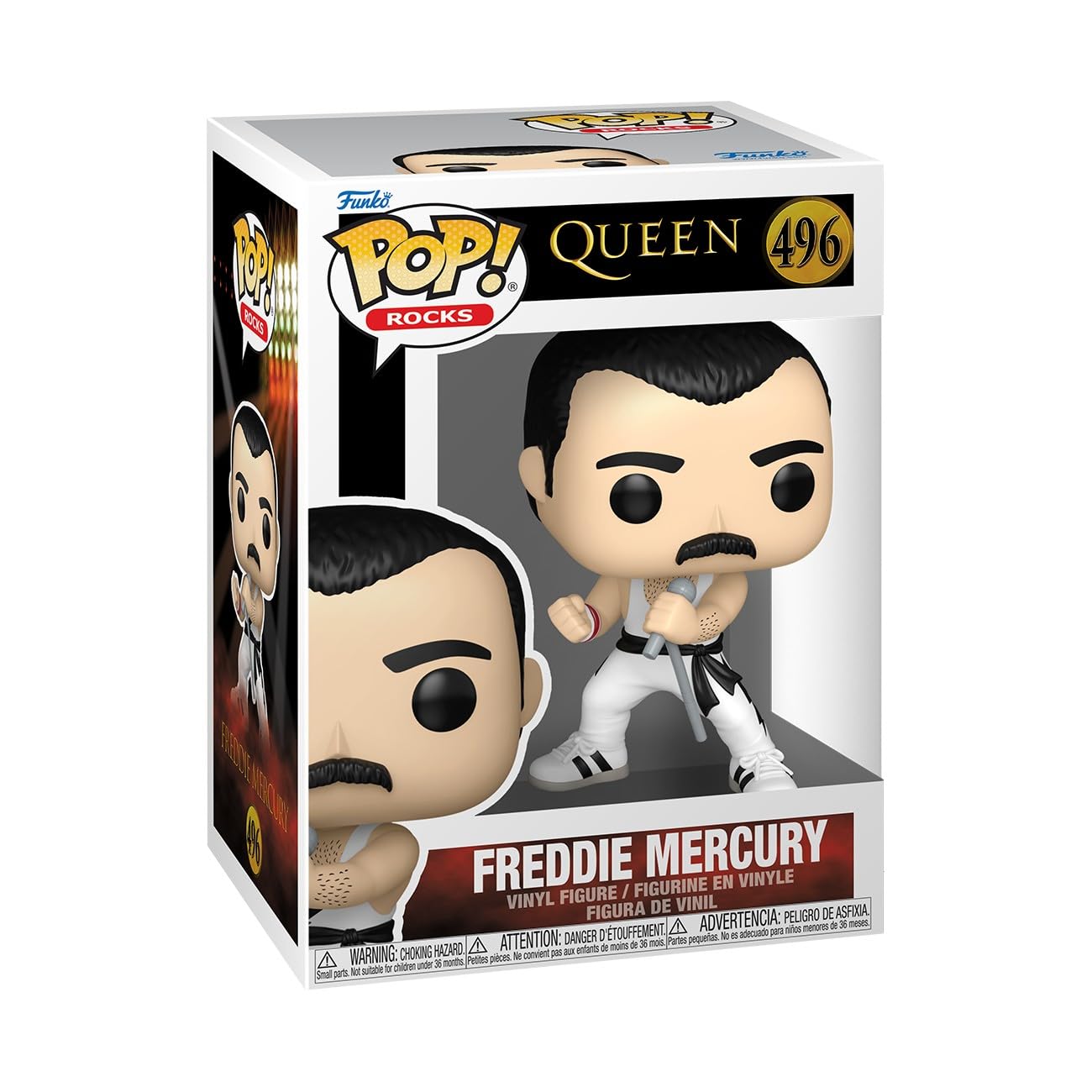 Funko POP! Rocks: Freddie Mercury - White Singlet (Model 75373) | Vinyl Figure