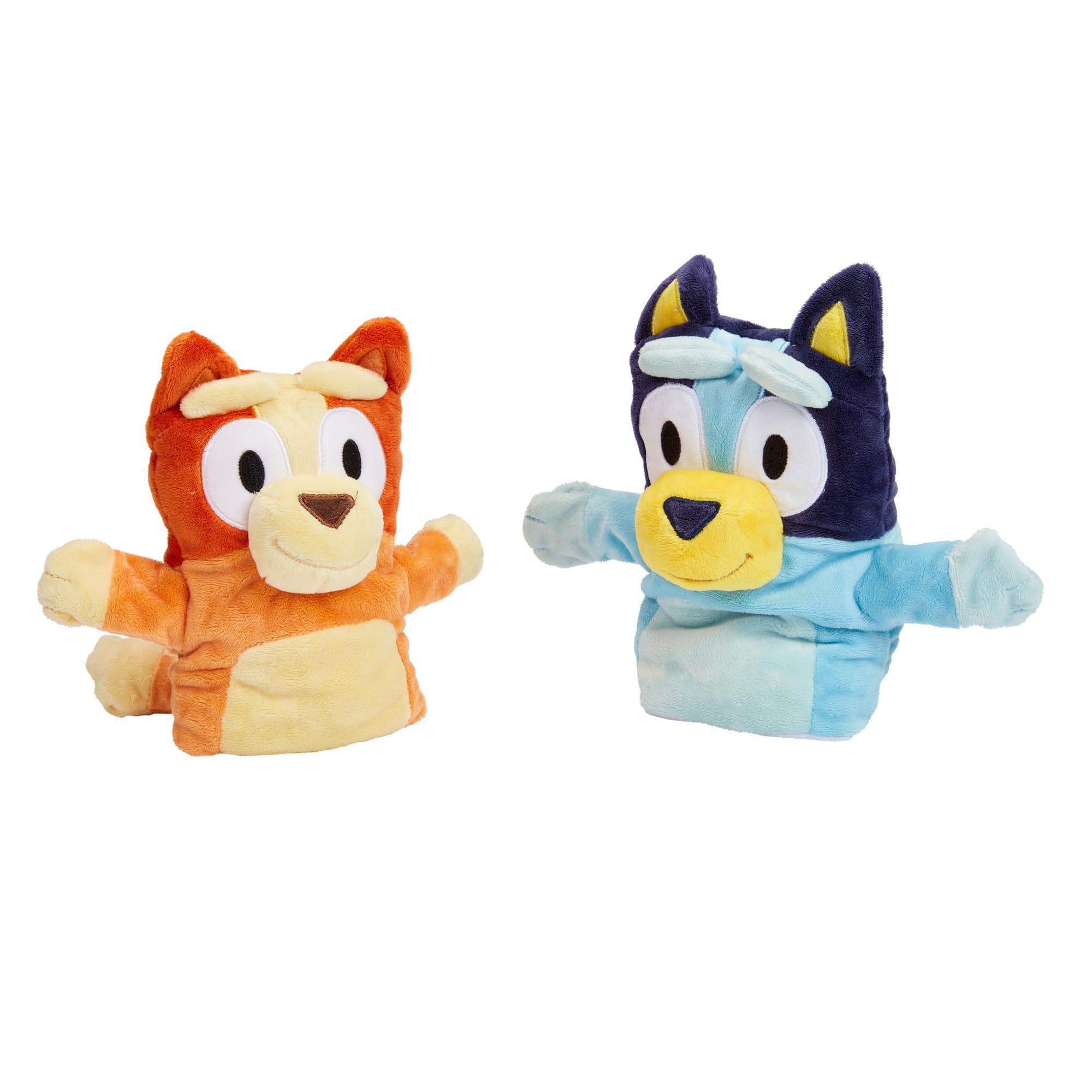 Bluey Wooden Puppet Theater Playset - FSC-Certified Wood, Includes 2 Hand Puppets 15