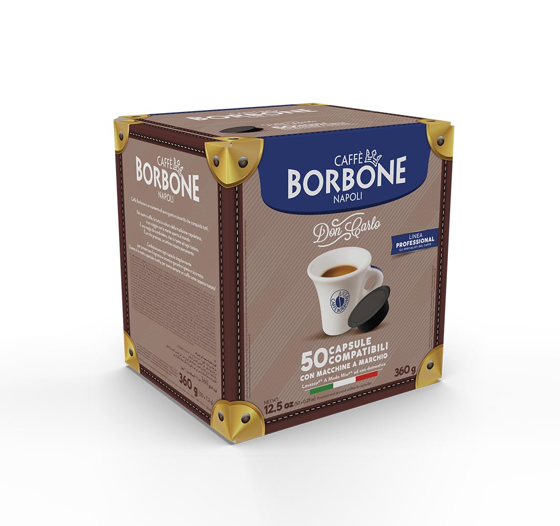CAFFÈ BORBONE Don Carlo Dek Decaffeinated Coffee Blend - 50 Capsules for Lavazza A Modo Mio Machines 2