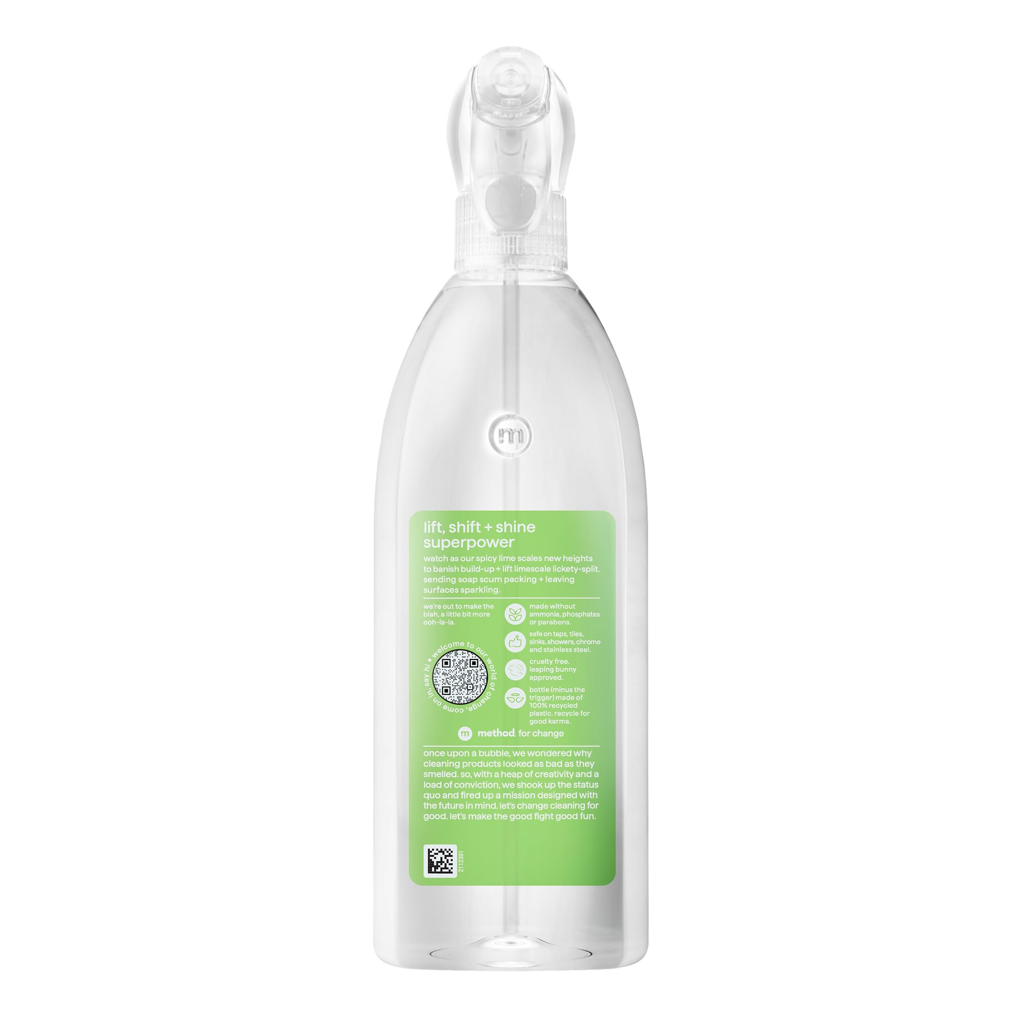 Method Limescale Remover Spray - Powerful Build-up Removal | Spicy Lime Scent | 828 ml 2